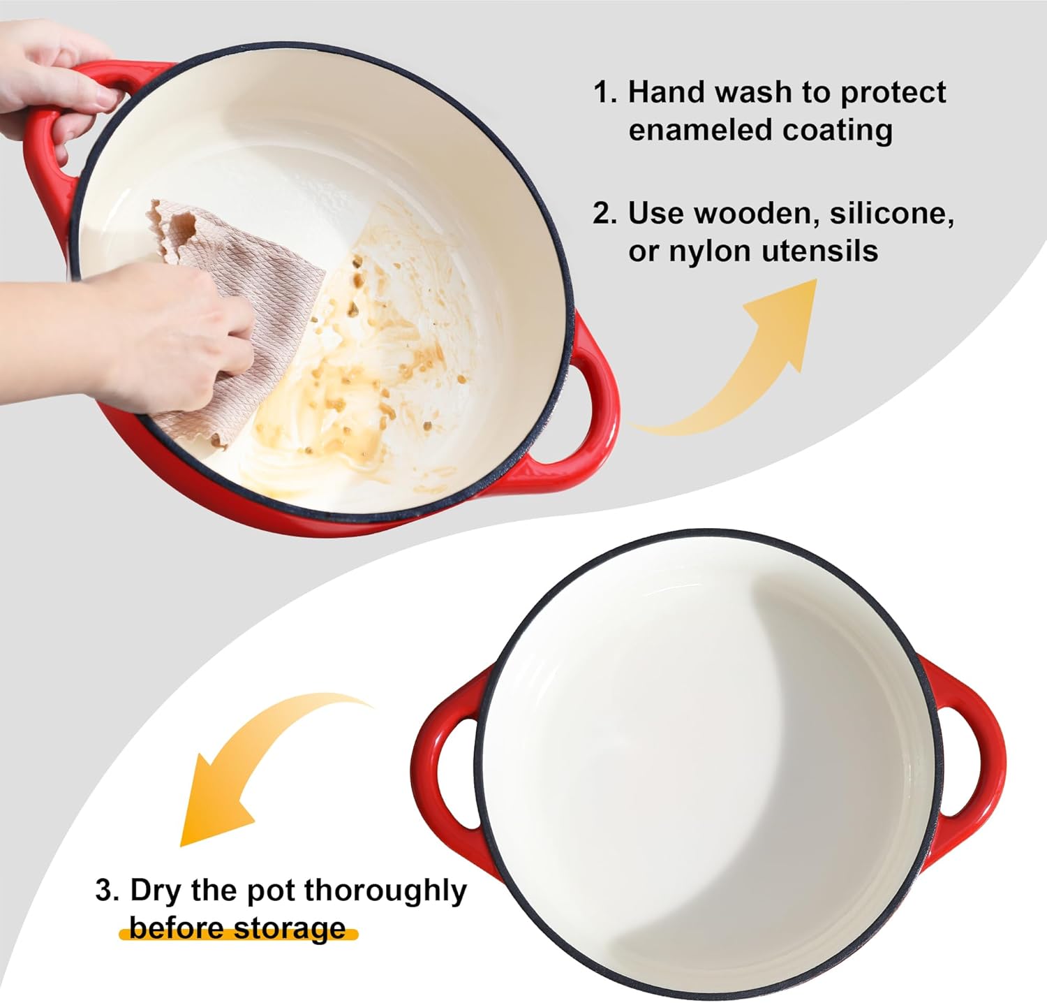 Velaze - Casserole à soupe ronde 3,5L - fonte émaillée, induction