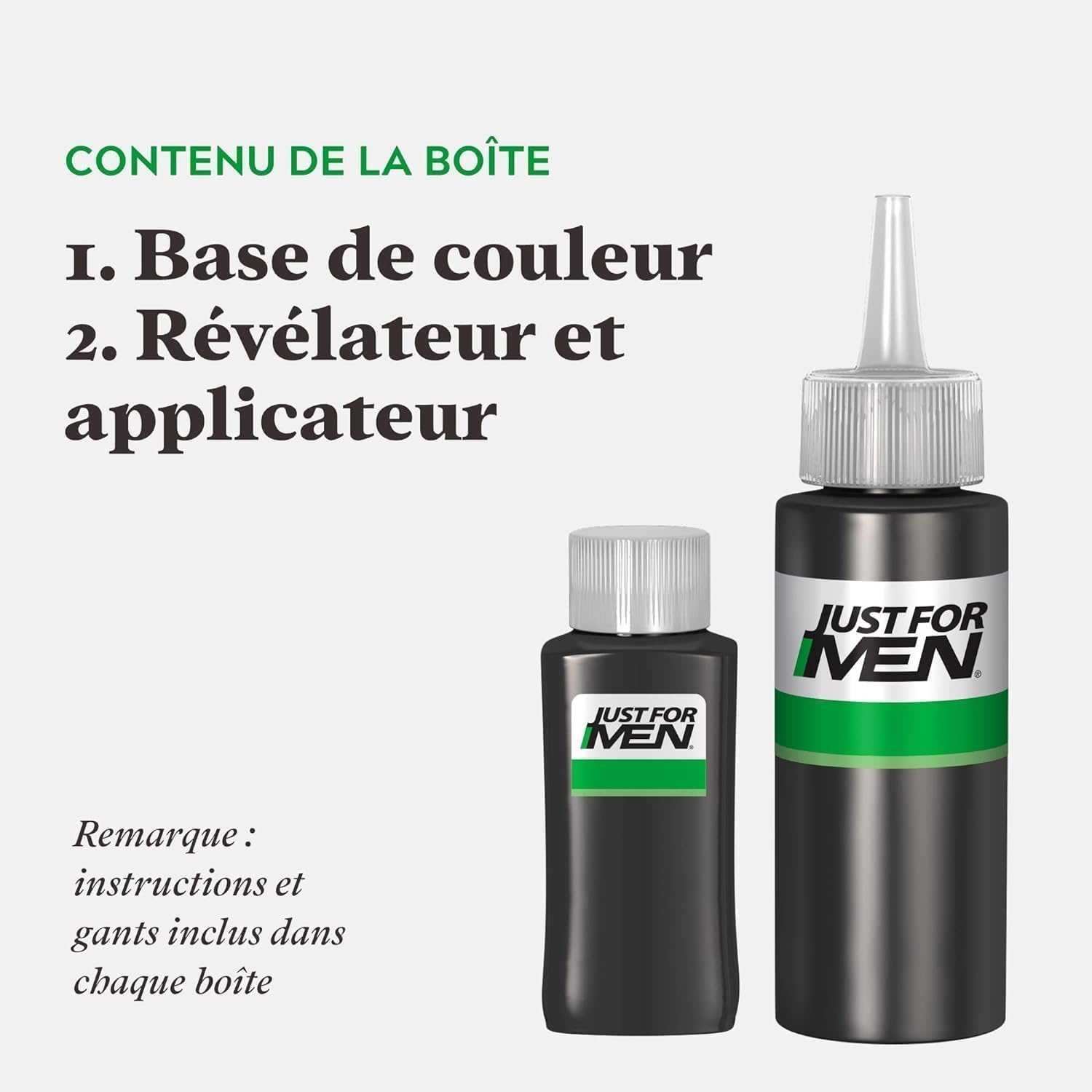 Just For Men - teinture cheveux homme - sans ammoniaque, kératine, vitamine E, châtain foncé - H45