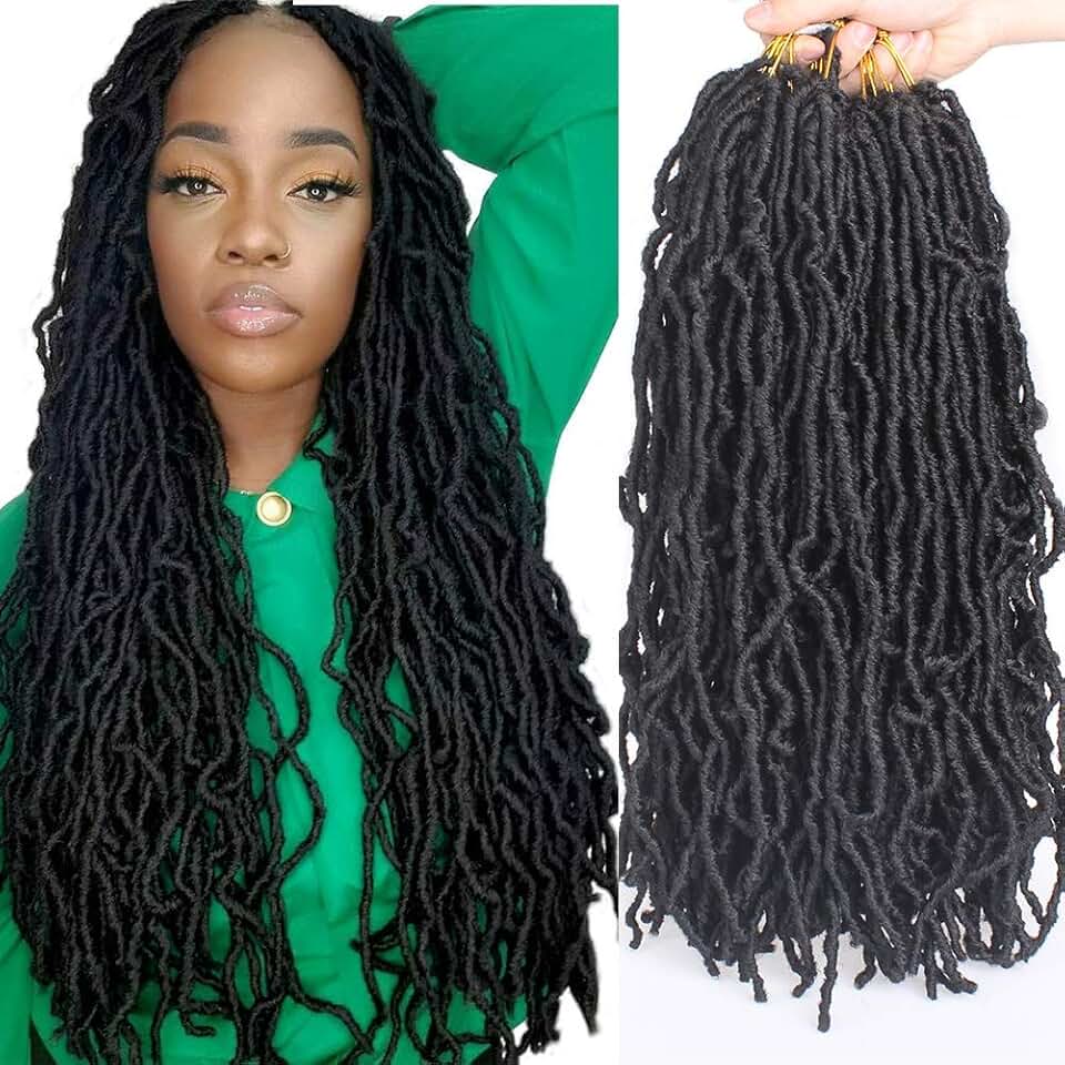 Xtrend - Nu Locs extensions 45,7 cm - 7 paquets synthétiques pré-bouclées
