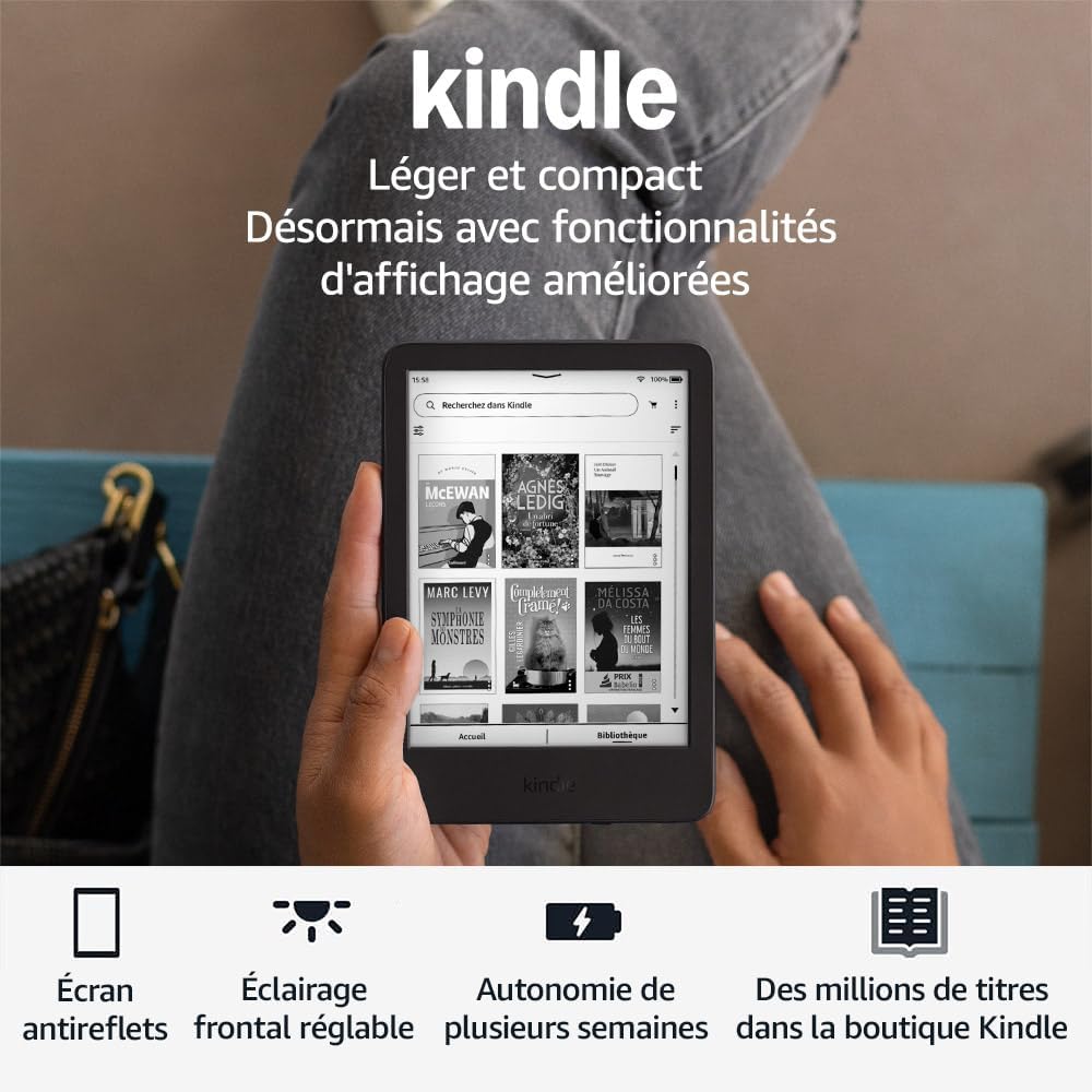 maxiidealz - Kindle nouvelle génération - compact, 16 Go, écran antireflet
