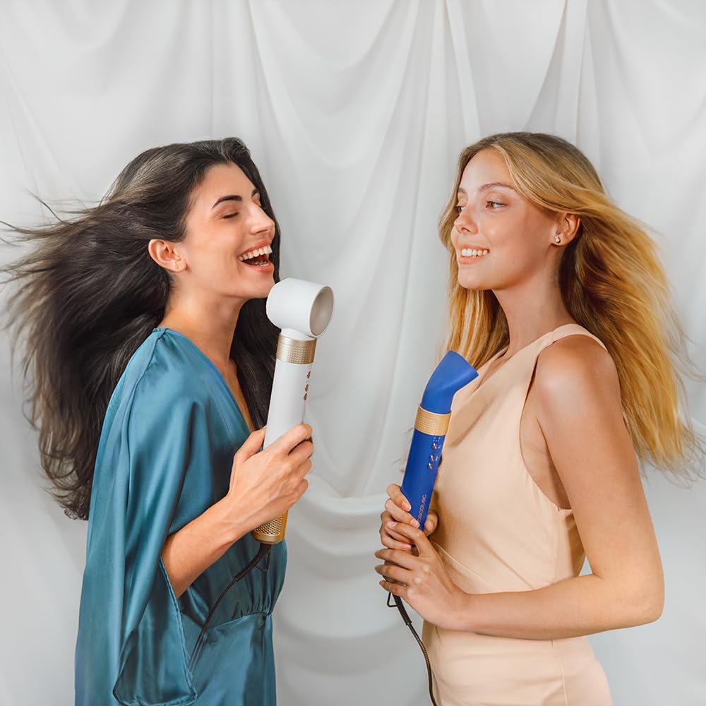 Cecotec - Brosse soufflante AirGlam 14in1, 1400W, 3 températures, 14 têtes