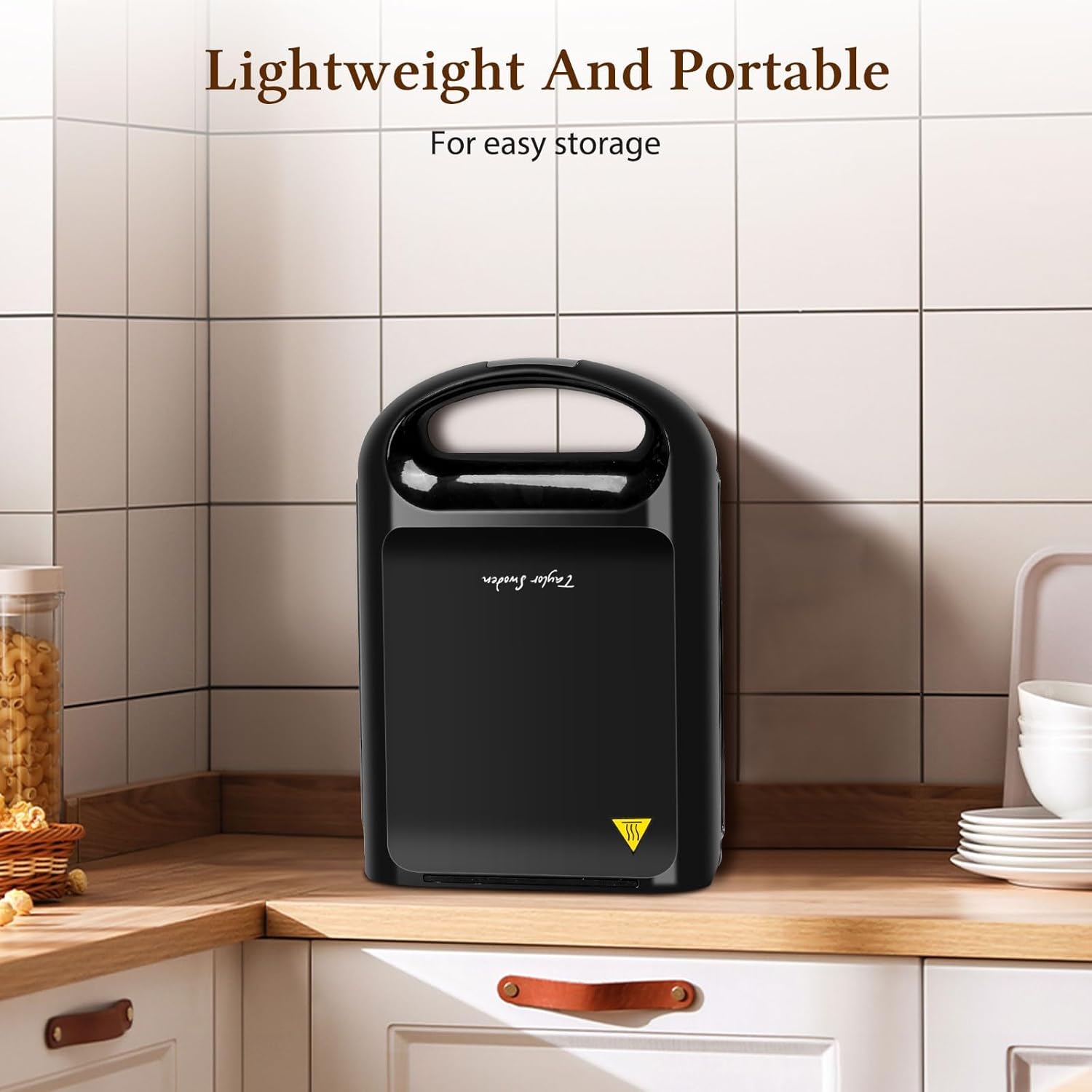 Taylor Swoden - Bruno 3 en 1 - 1200W - 4 sandwichs, plaques antiadhésives, rotation 180°, sans BPA