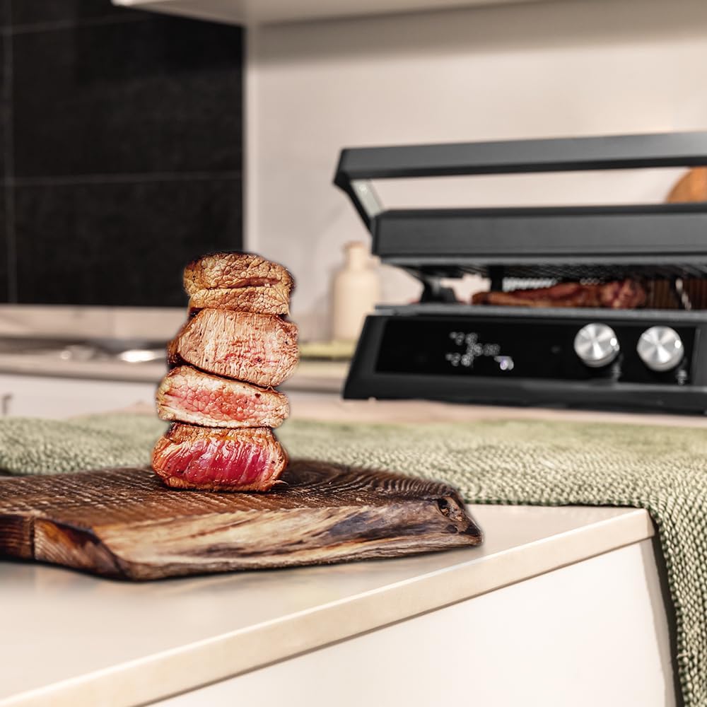 Cecotec - Rockn'Grill Bistro - grille électrique, 2400W, plaques indépendantes, cuisson saine