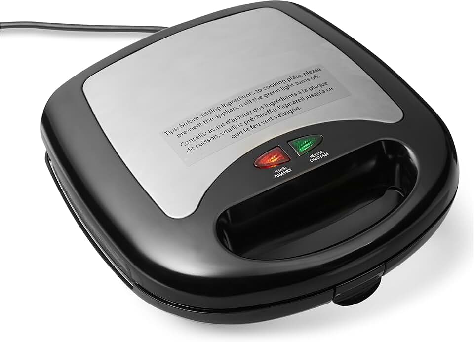 maxiidealz Basics - Appareil 3 en 1 - plaques amovibles - 700W, noir