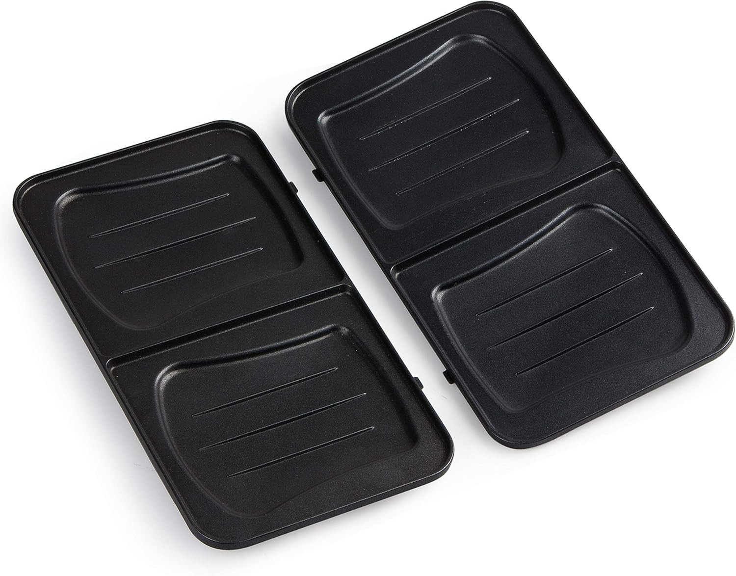 DOMO - Snackmaker 3-en-1 - acier inoxydable - plaques antiadhésives