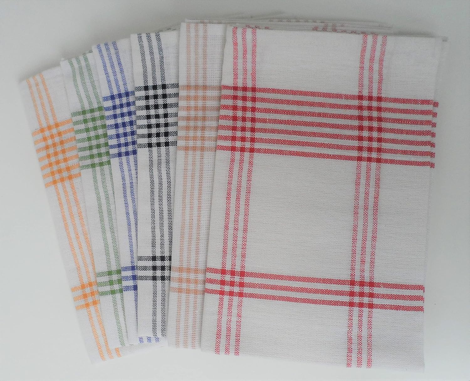 Home Linge Passion - série multicolore - 50x70 cm - 100% coton, lot de 6