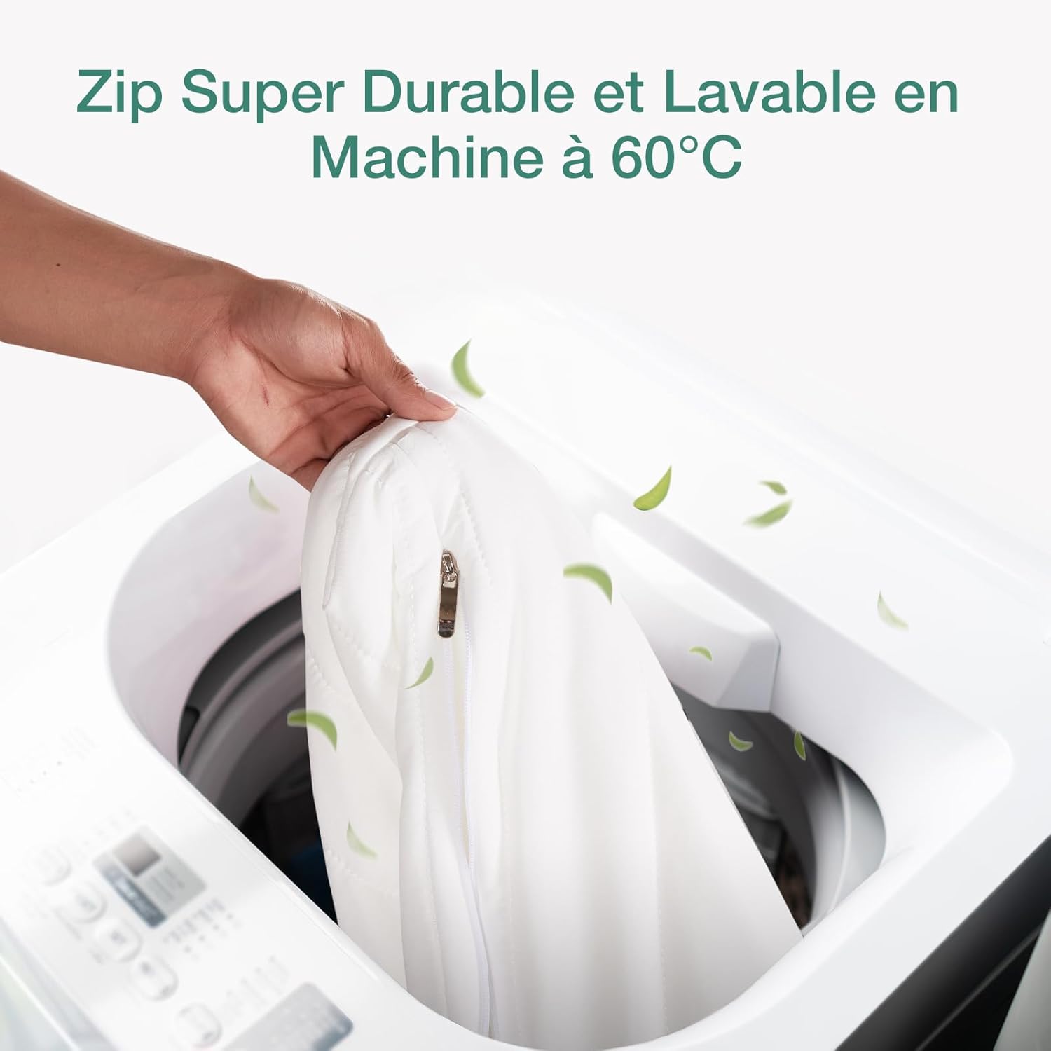 Novilla - Matelas 7 zones - 90x200 cm - Housse amovible, 18 cm hauteur