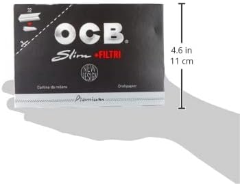 OCB - Noir Plus Long avec tips - 32 feuilles - papiers fins 15448