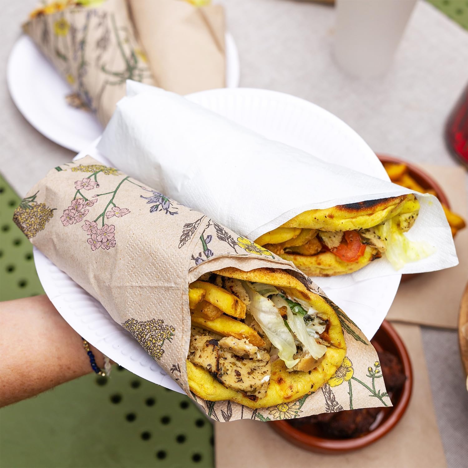 Talking Tables - assiettes en carton jetables 22cm - lot de 150, blanc