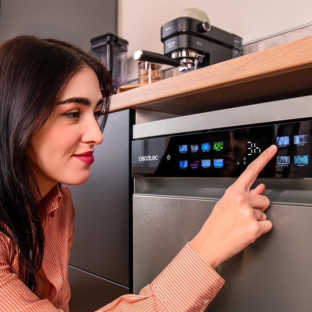 Cecotec - Bolero Aguazero 6210 - 60cm - inox, 15 couverts, écran XXL, 14 programmes D