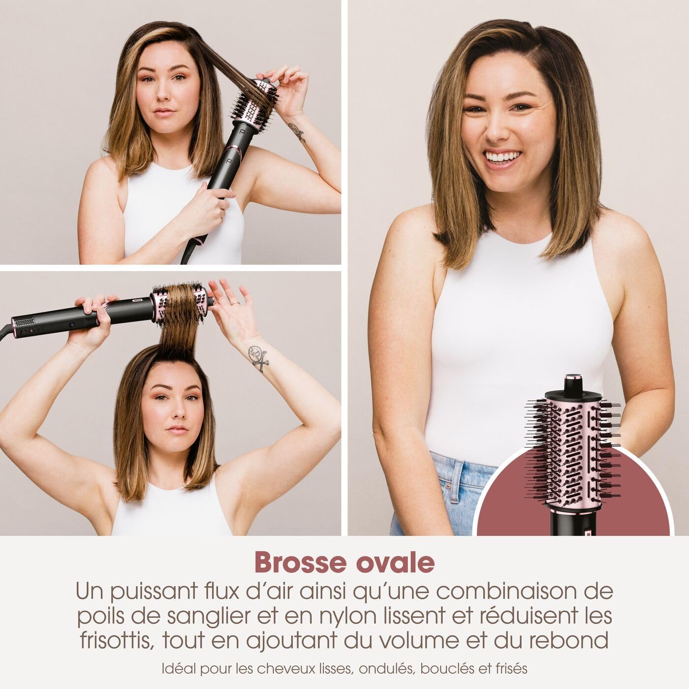 Shark - FlexStyle Air Styler - sèche-cheveux multifonction, auto-wrap, sans dommage thermique, tous cheveux