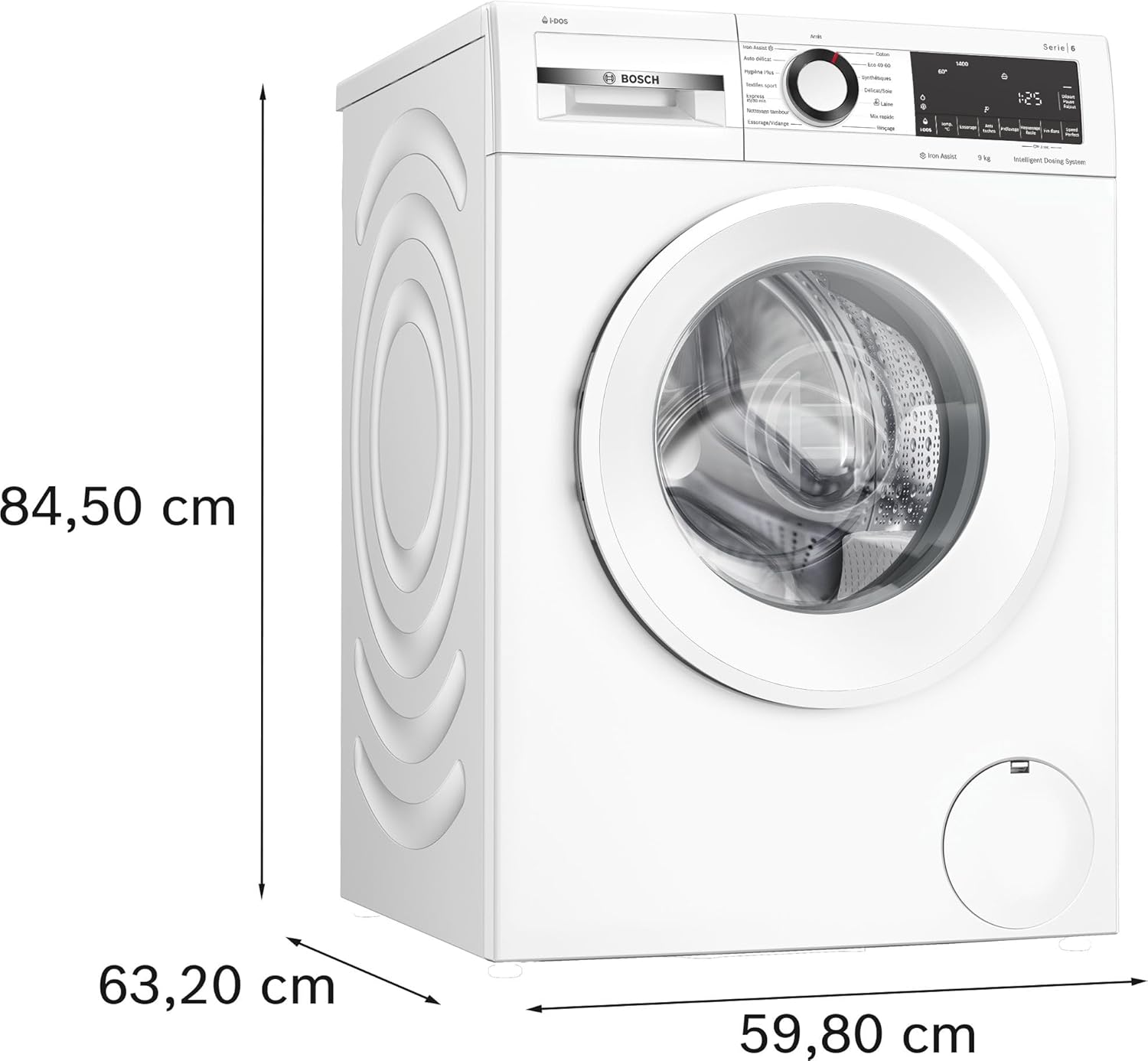 Bosch - Série 6 - lave-linge 9 kg, 1400 trs/min, blanc - WGG244F1FR