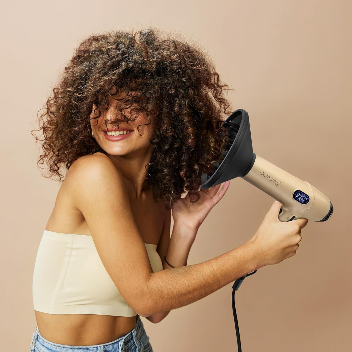 Demeliss Saint Algue - Pro Series - compact léger puissant - sèche-cheveux ionique 3 accessoires