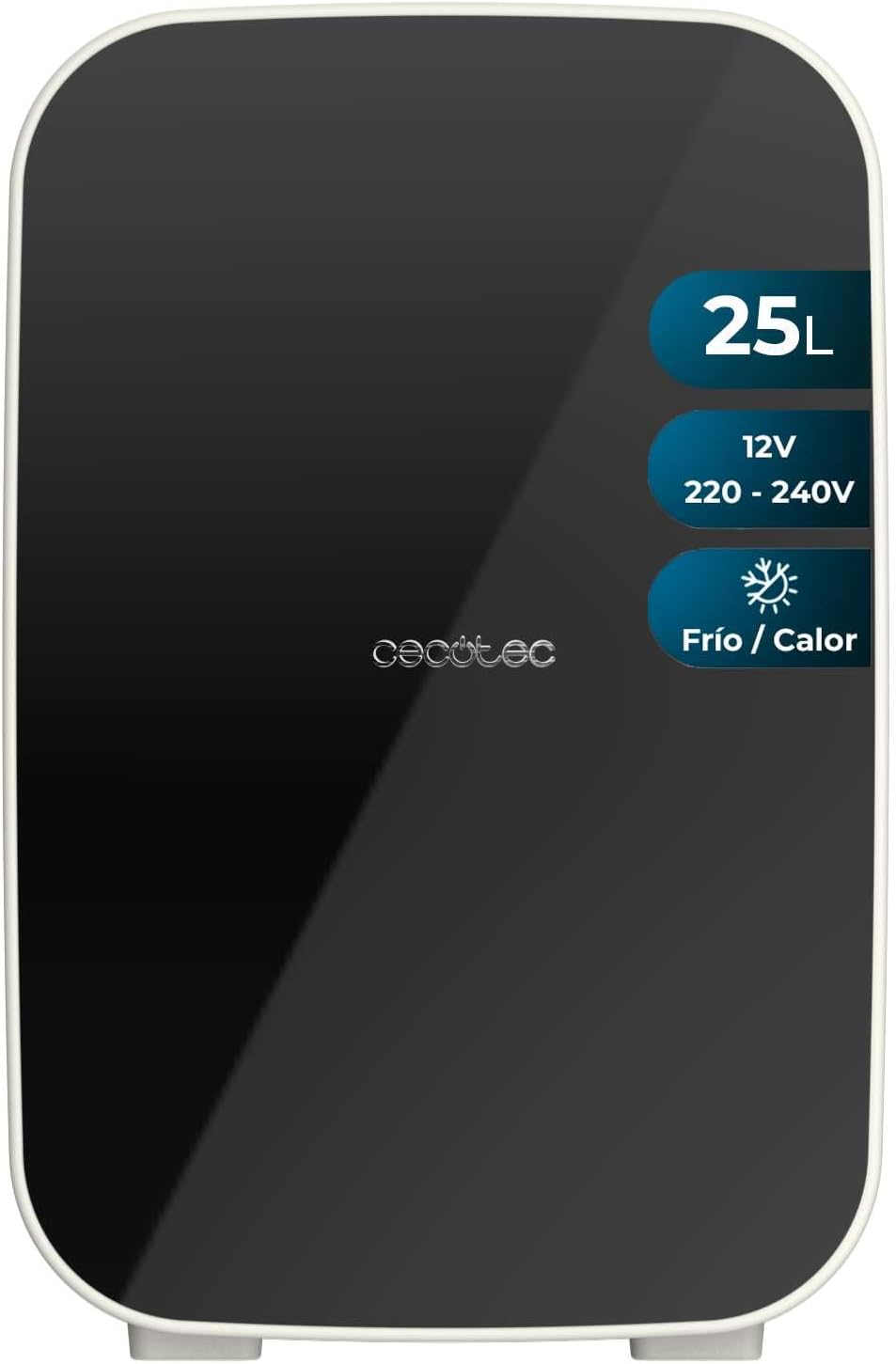 Cecotec - Bolero MiniCooling Bahamas Black - 25L - Compact, 12V/220V, froid 7°C, chaud 65°C