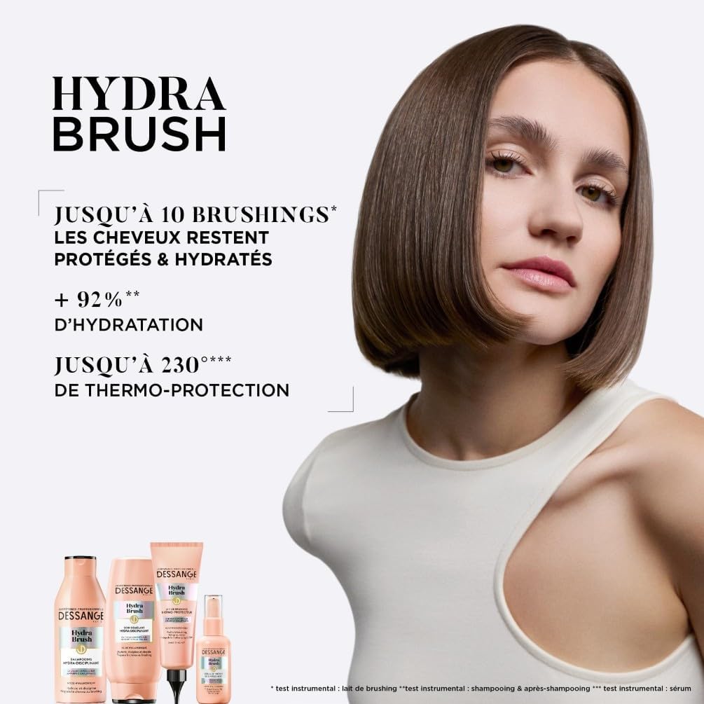 Dessange - Hydra Brush - 200 ml - soin démêlant hydratant à l'acide hyaluronique