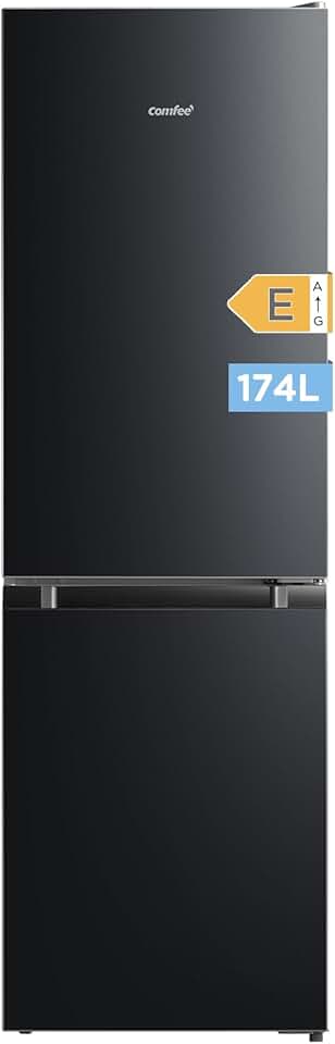 Comfee' - réfrigérateur congélateur - 150 cm - 115L/59L, Low Frost, LED, noir - RCB169DK2(E)