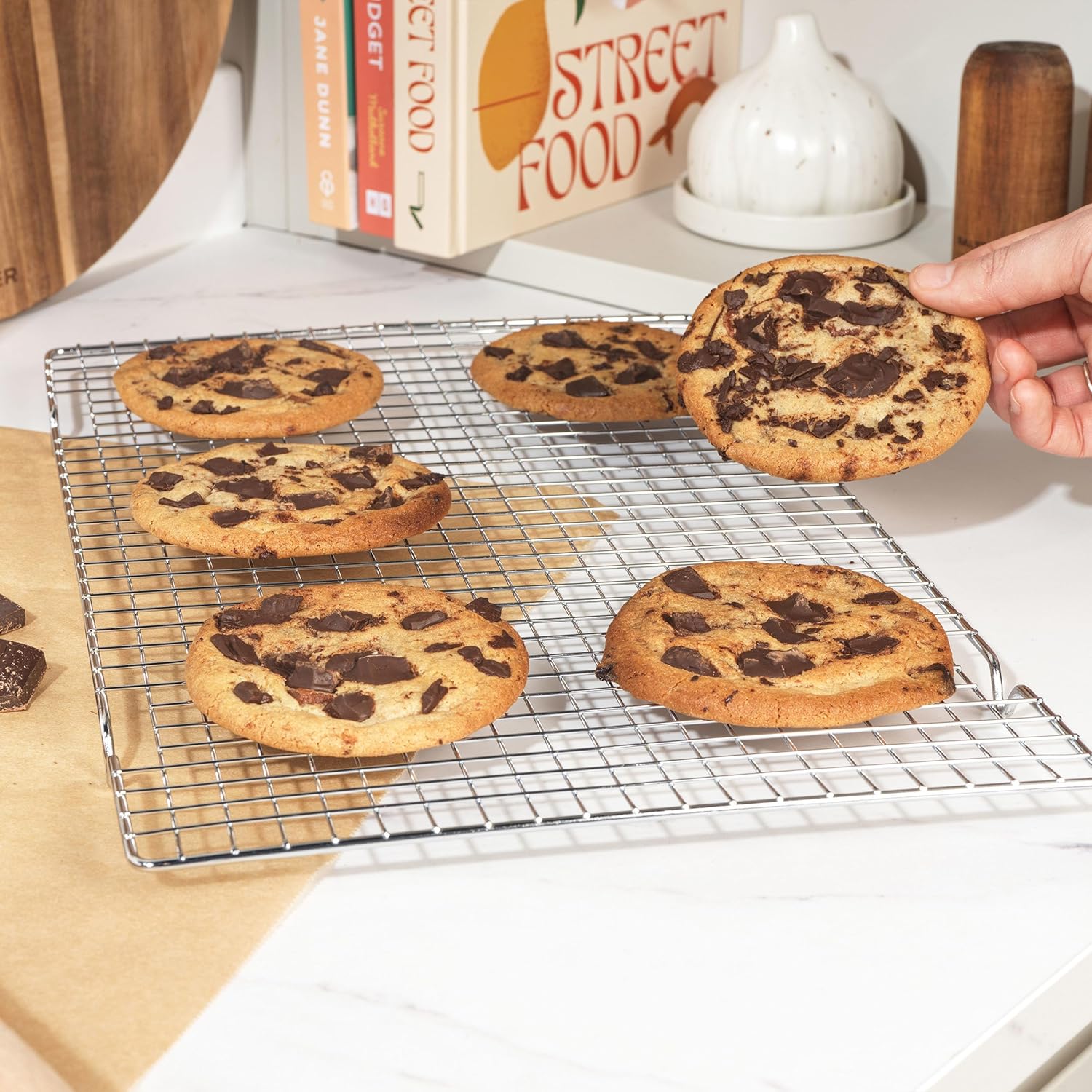 Salter - grille de refroidissement BW12568EU7 - 41 cm - acier carbone, grande, refroidissement uniforme