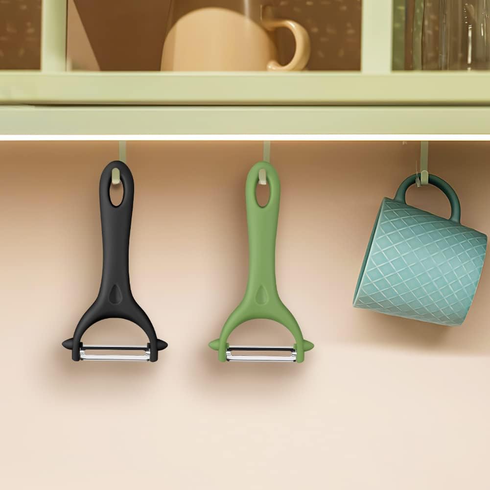 Éplucheur universel - 2 pièces - inox, poignée ergonomique, fruits/légumes