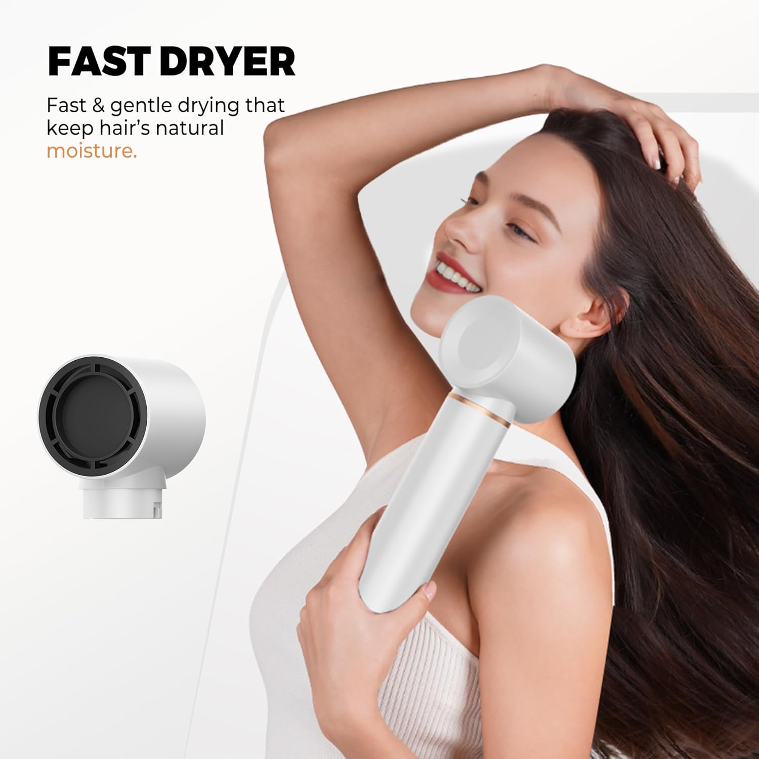 OKWRAP - Airbrush 5 en 1 - Styler ionique, brushing, boucle, lisse