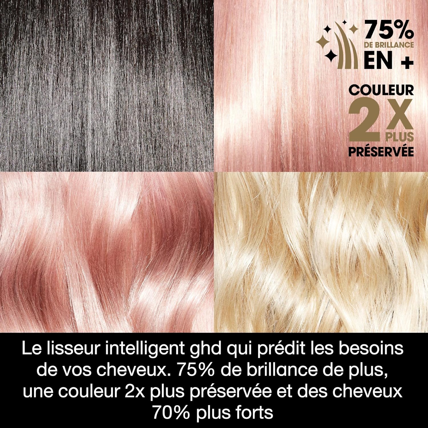 ghd - Lisseur Platinum+ - chauffe rapide - cheveux brillants et protégés