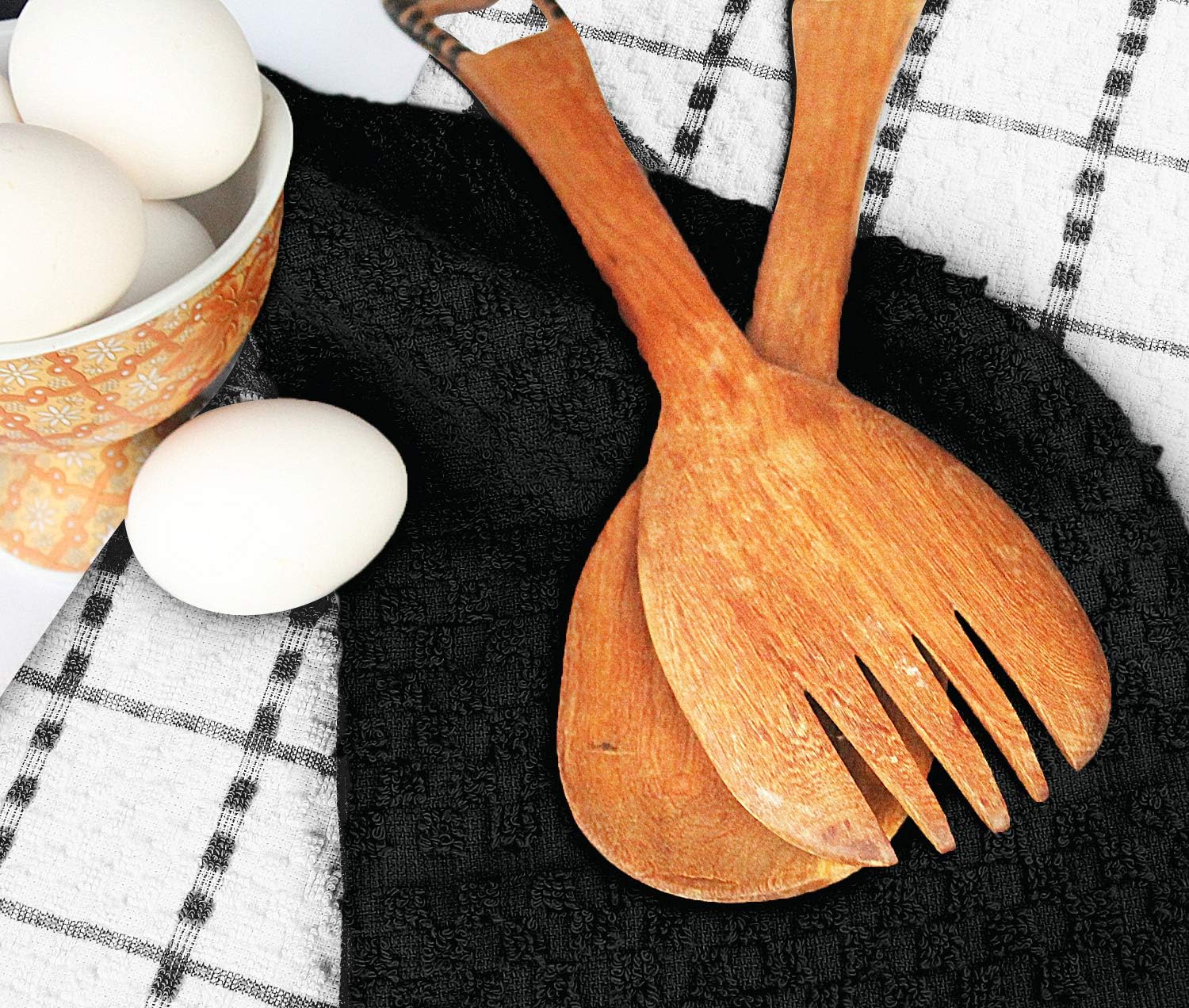 Utopia Towels - serviettes de cuisine - 38x64cm - 100% coton, lavables en machine, lot de 12