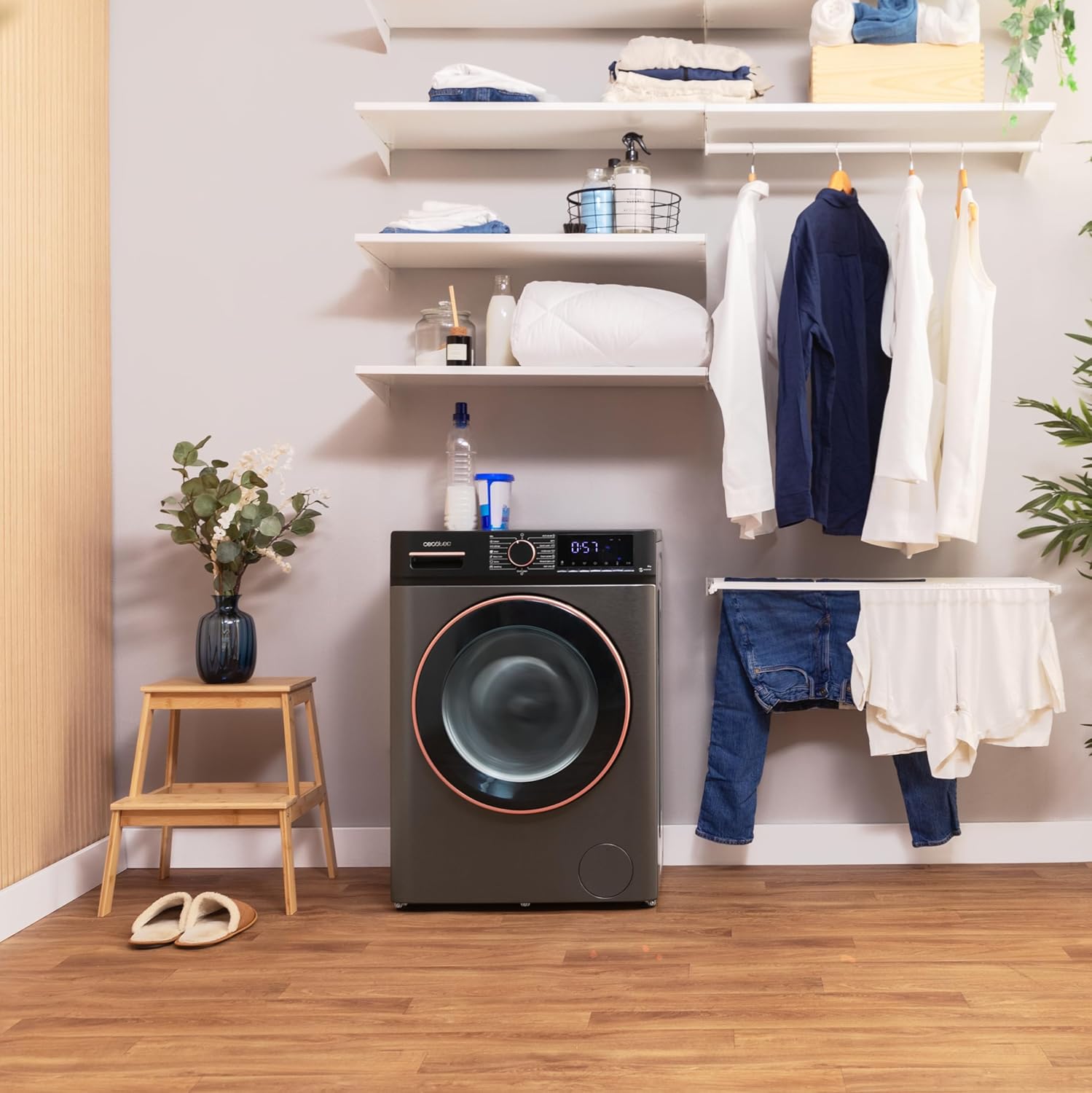 Cecotec - Bolero DressCode série - 8kg, 1400tr/min, vapeur, Inverter - 8610