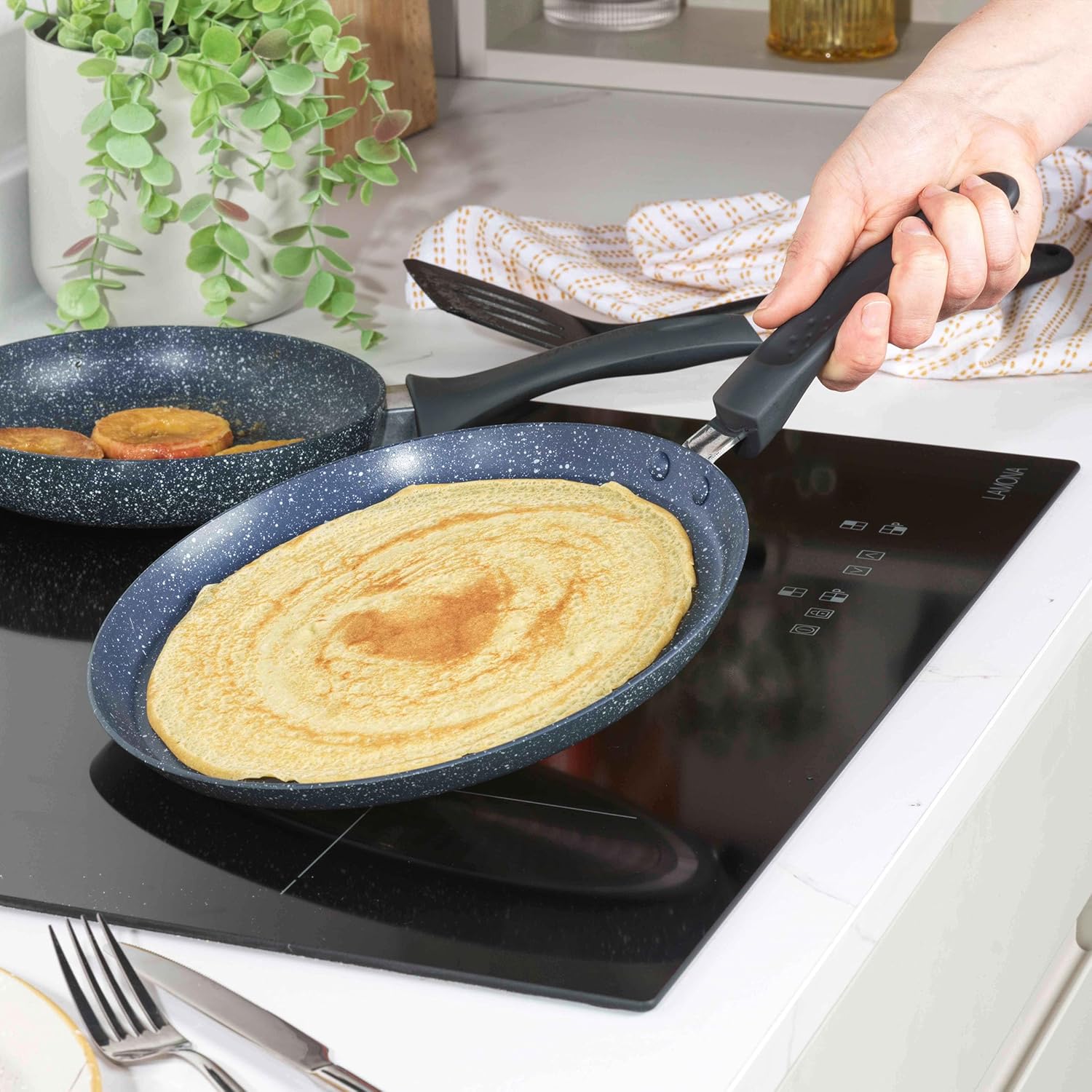 Russell Hobbs - Nightfall Stone - 25cm - crêpière antiadhésive induction lave-vaisselle RH03409EU7
