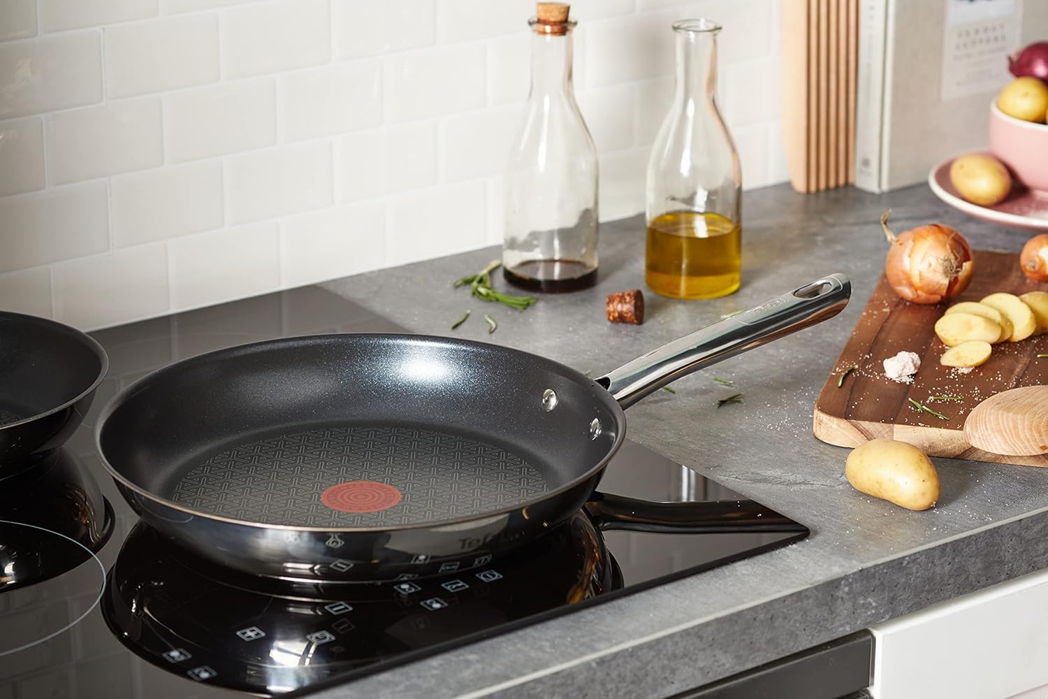 Tefal - Duetto série - 20/24/28 cm - inox, induction, antiadhésif, Thermo-Spot - A704S363