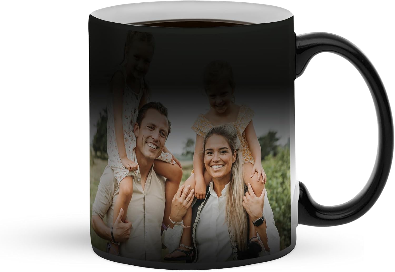 Mug magique personnalisé avec photo – 330ml, cadeau unique, céramique