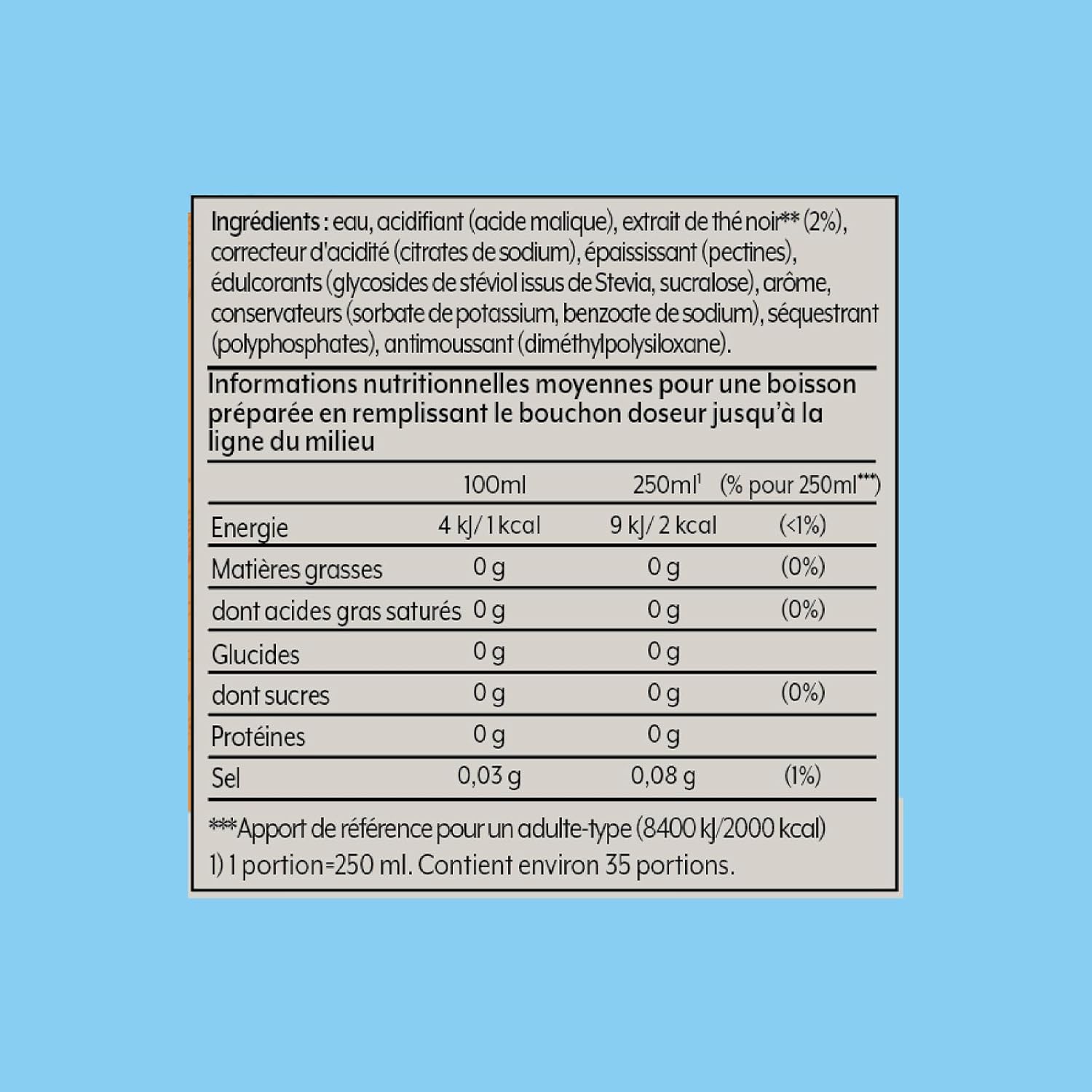 SodaStream - concentré Lipton Ice Tea pêche - 440ml - prépare 9L instantanément