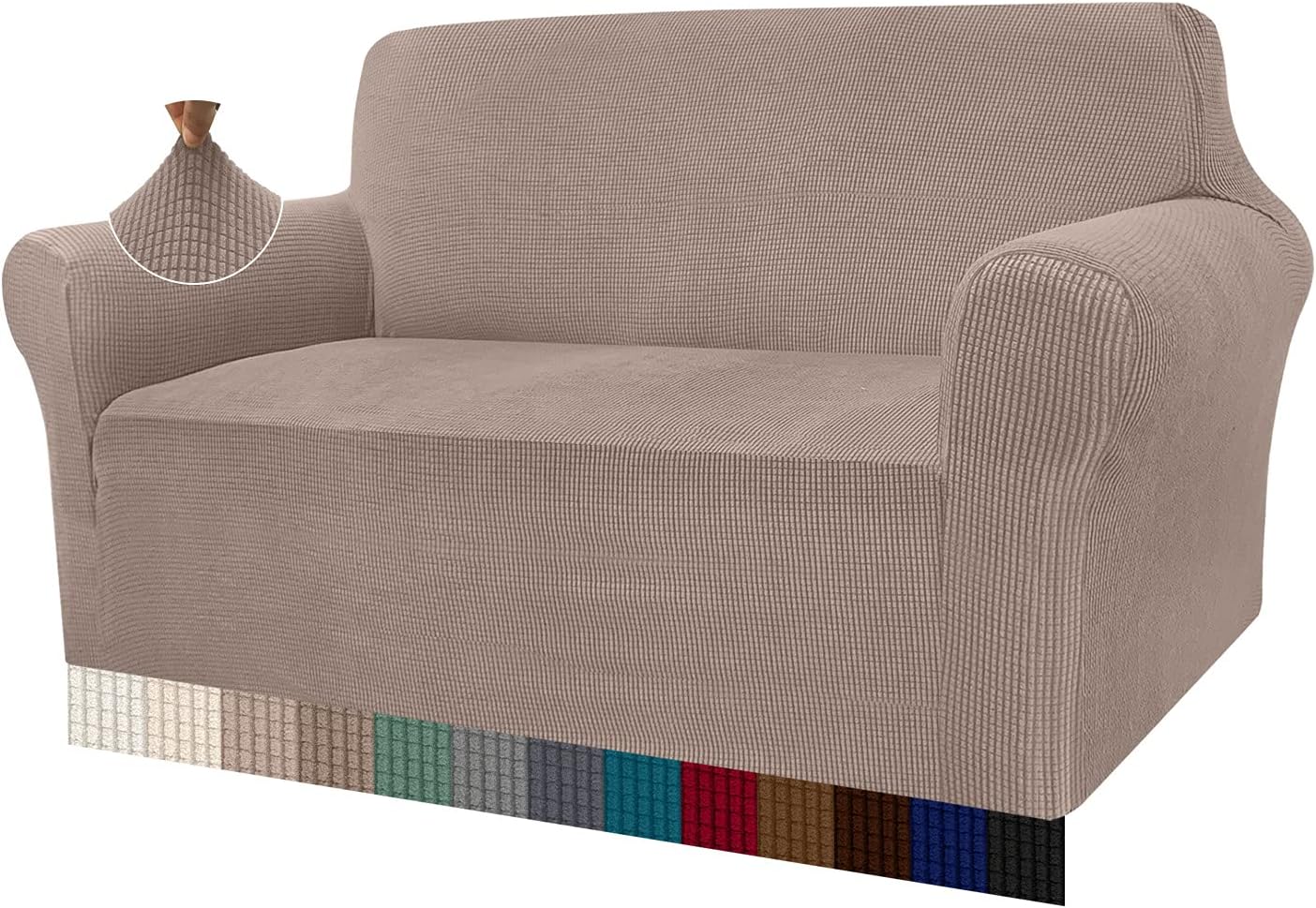 Granbest - housse canapé moderne 2 places - tissu jacquard, protection animaux