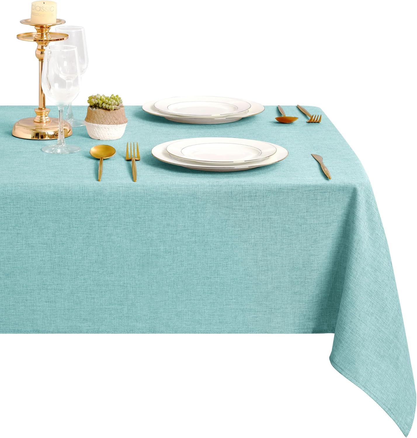 DWCN - nappe Aqua Bleu - 135x160cm - lavable, imperméable, anti-tache