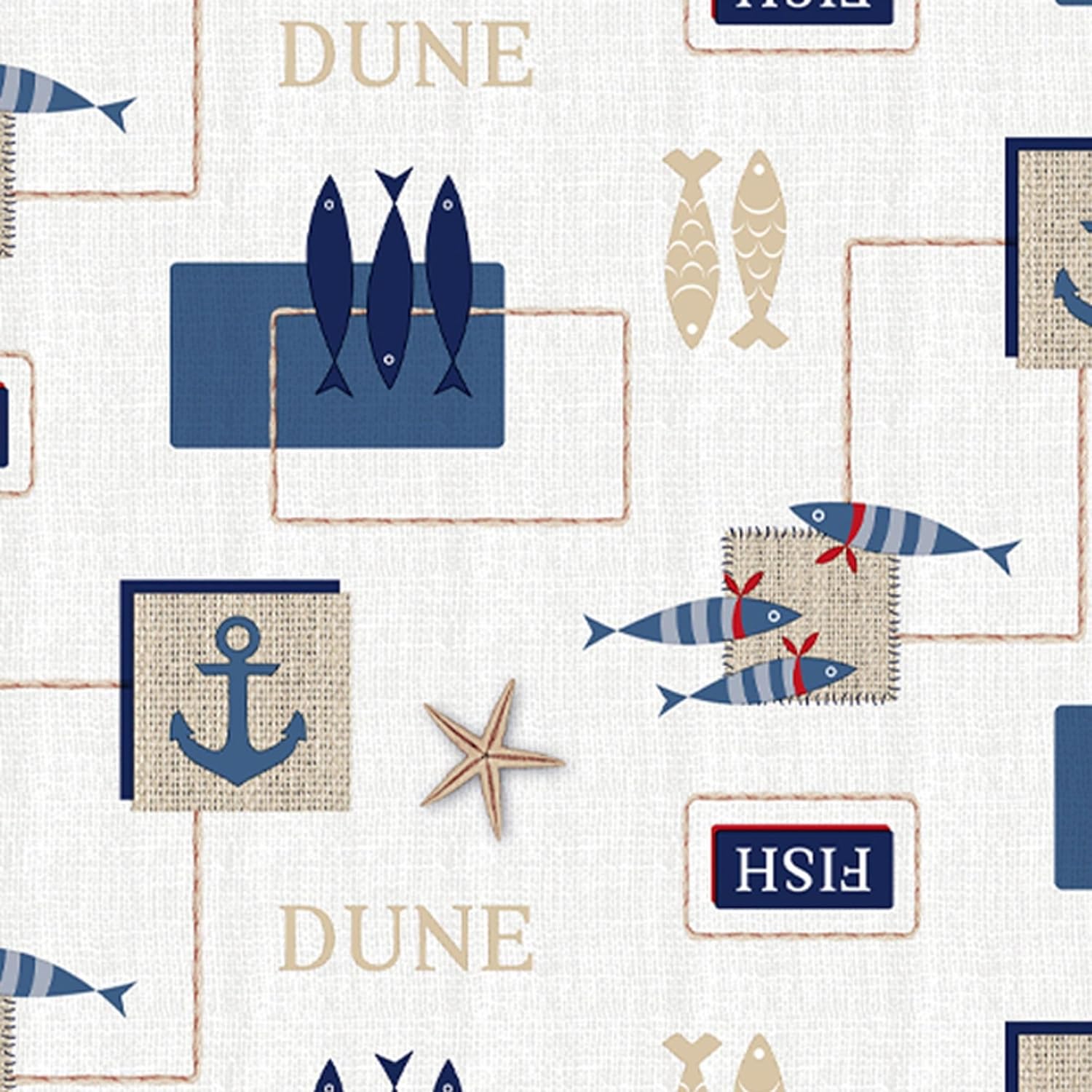 Nappe en toile cirée - rectangulaire - 140x140 cm - anti-taches, imperméable, facile d'entretien, bleu sea