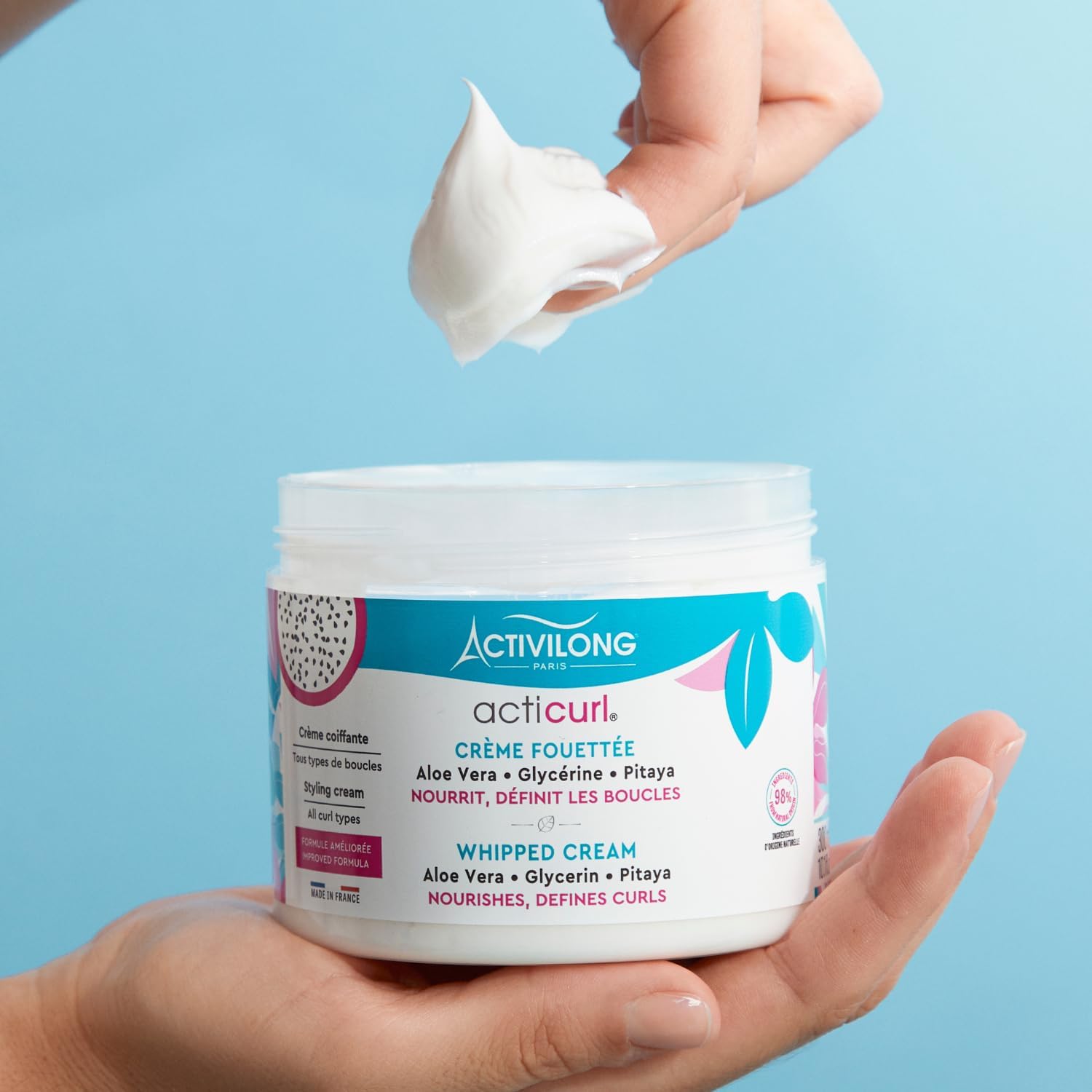 Activilong - Acticurl Crème Fouettée - 300ml - boucles définies, 98% naturel, lot de 6