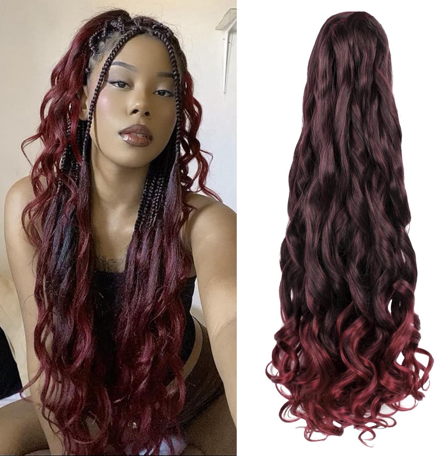 Enbeautiful - French Curl Braiding Hair 24