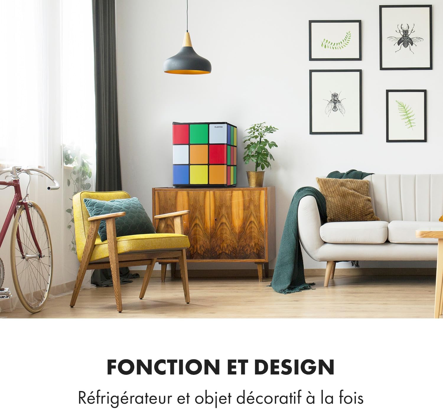 Klarstein - Solve Mini - 48L, thermostat mécanique, 0-10°C, compact