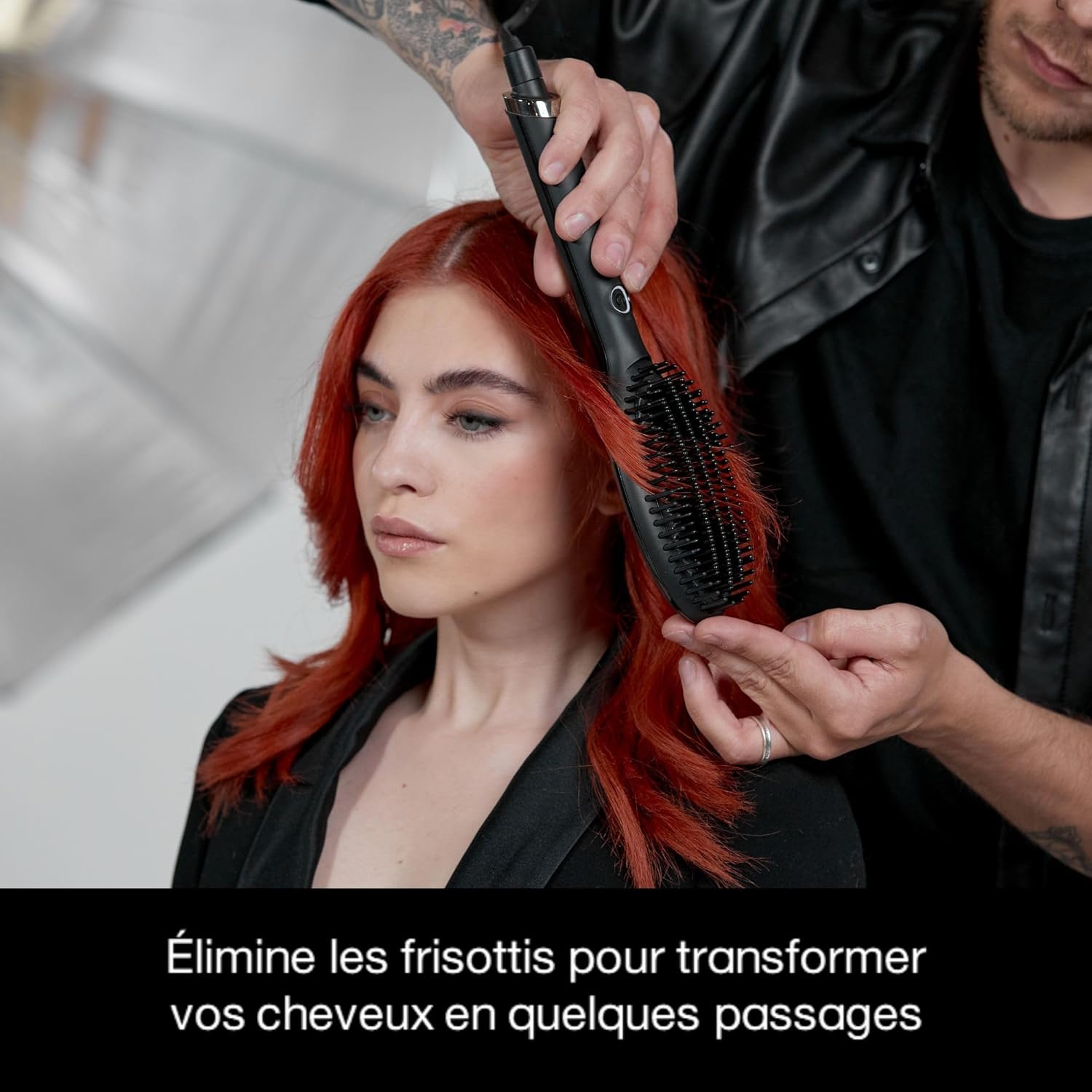 ghd - Brosse lissante Glide - cheveux secs - anti-frisottis, sans chaleur extrême