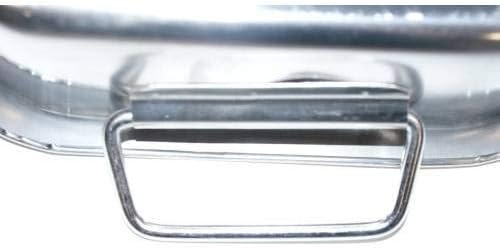 Crealys - plat inoxydable - 27,5x20,5x6 cm - résistant et pratique - 500536