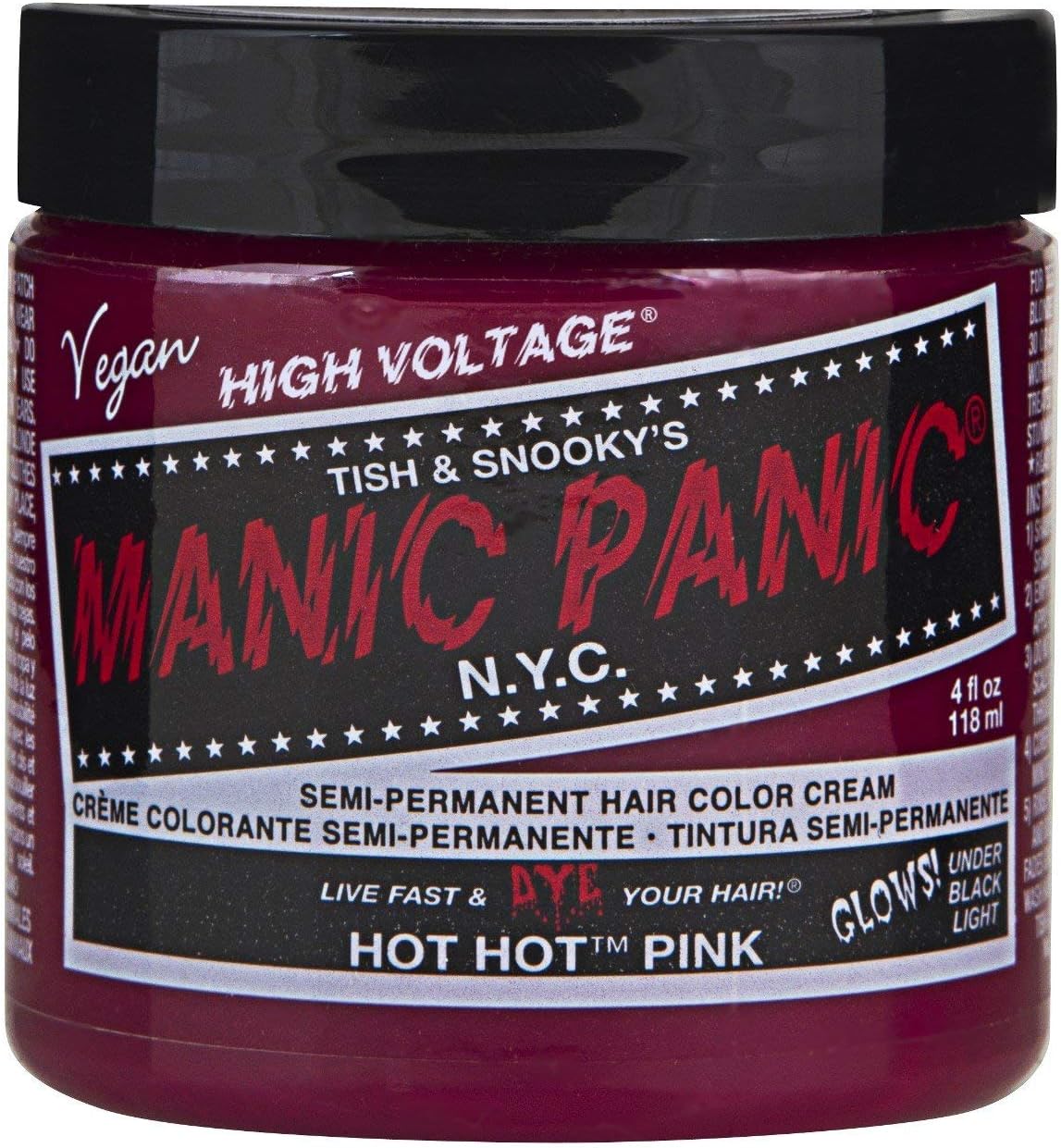 Manic Panic - High Voltage Classic Cream - format crème - Hot Hot Pink, lot de 6