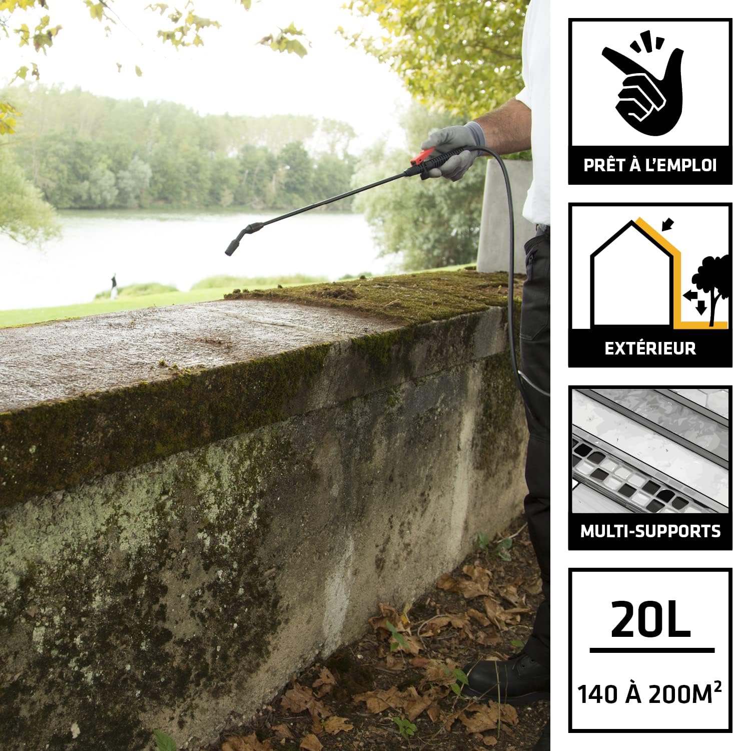 Sika - Sikagard 127 Stop Tout en 1 - 20L - algicide, fongicide, prêt à l'emploi, façades et toiture - Sikagard127