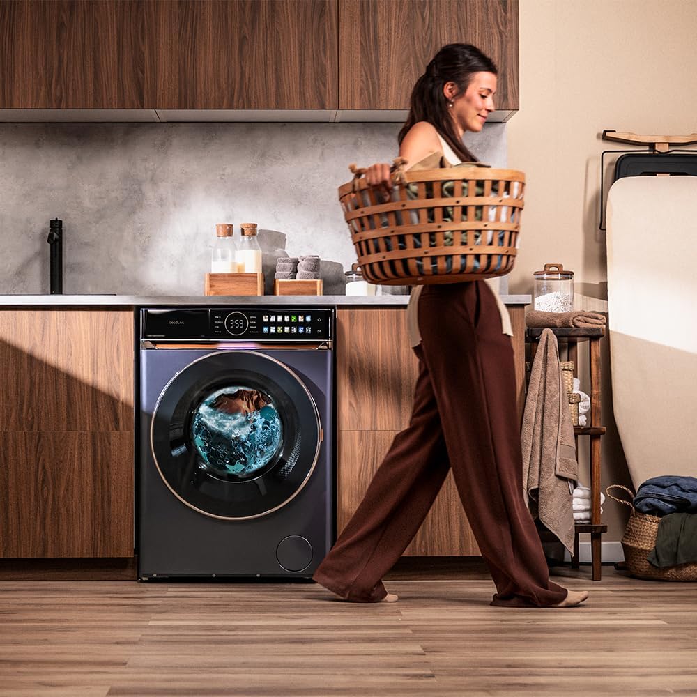 Cecotec - Bolero DressCode 12kg, frontal, direct drive, UV, 1400RPM 12980