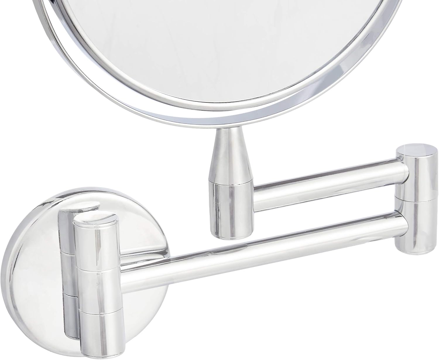 Amazon Basics - miroir mural rond - 38,6x2,9x27,9 cm - grossissant chromé