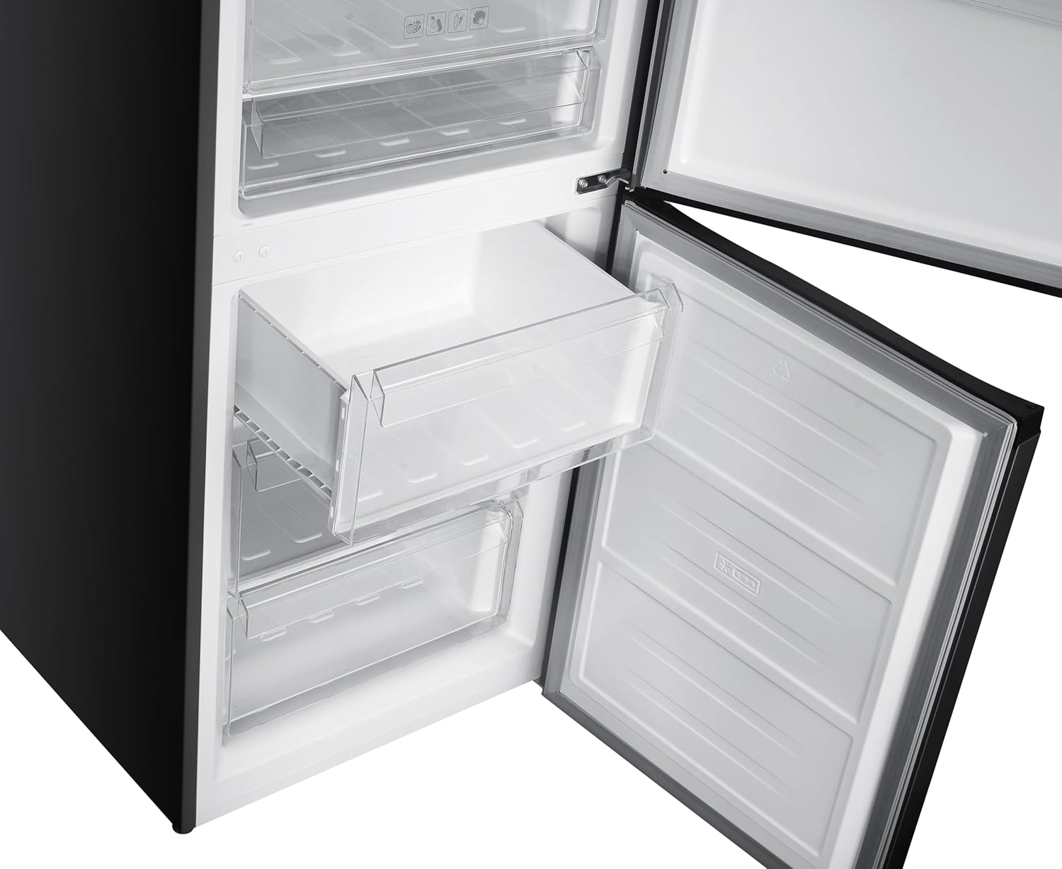 GEDTECH - Réfrigérateur combiné inox 323L No Frost congélateur bas GCB323NFIX