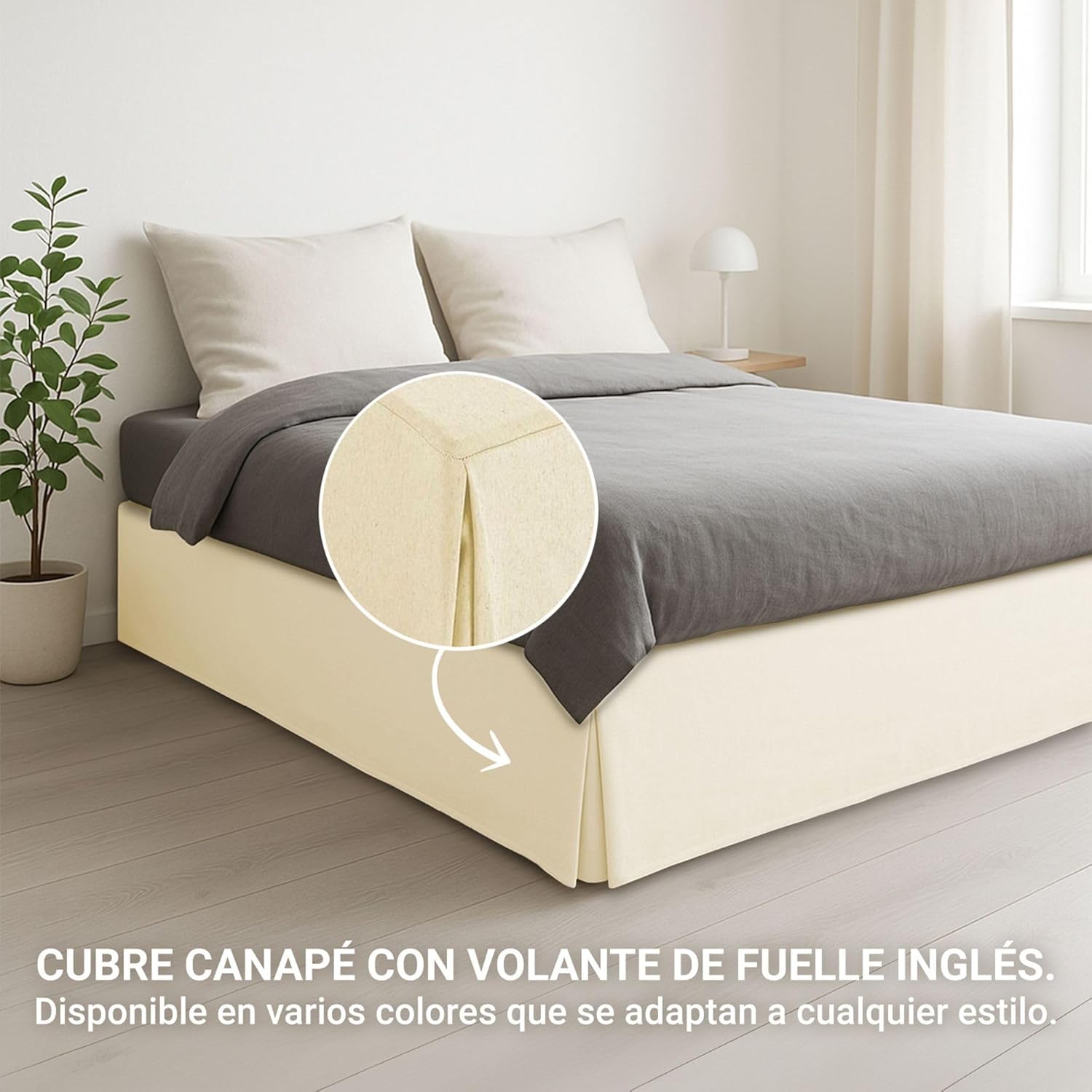 Housse de canapé - Beige - 160x190/200 cm - Antidérapant, respirant