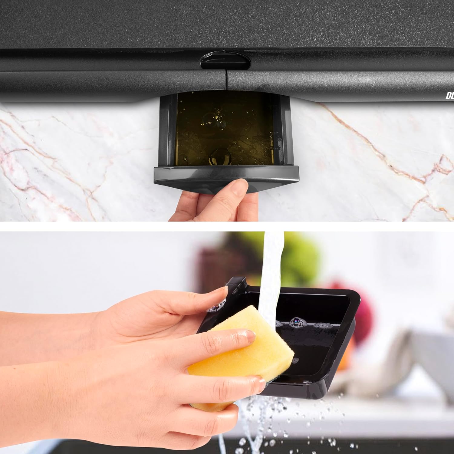 Duronic - Plancha GP20 - 52x27cm - 2000W, XL, thermostat, bac amovible