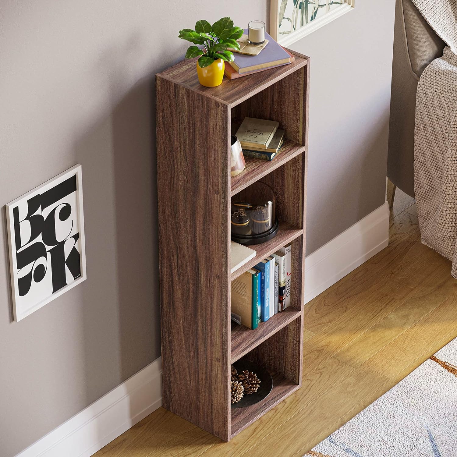 Vida Designs - Oxford 4 niveau - 106x32x24cm - bibliothèque moderne compacte