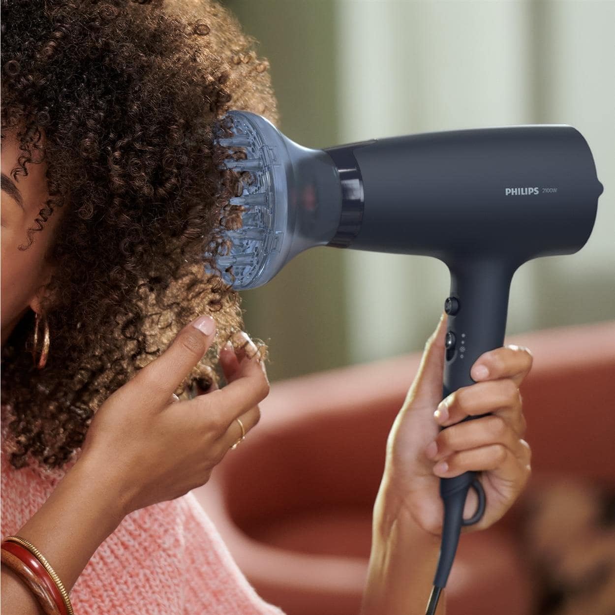Philips - Sèche-cheveux Série 3000, ionique, compact, puissant BHD360/20