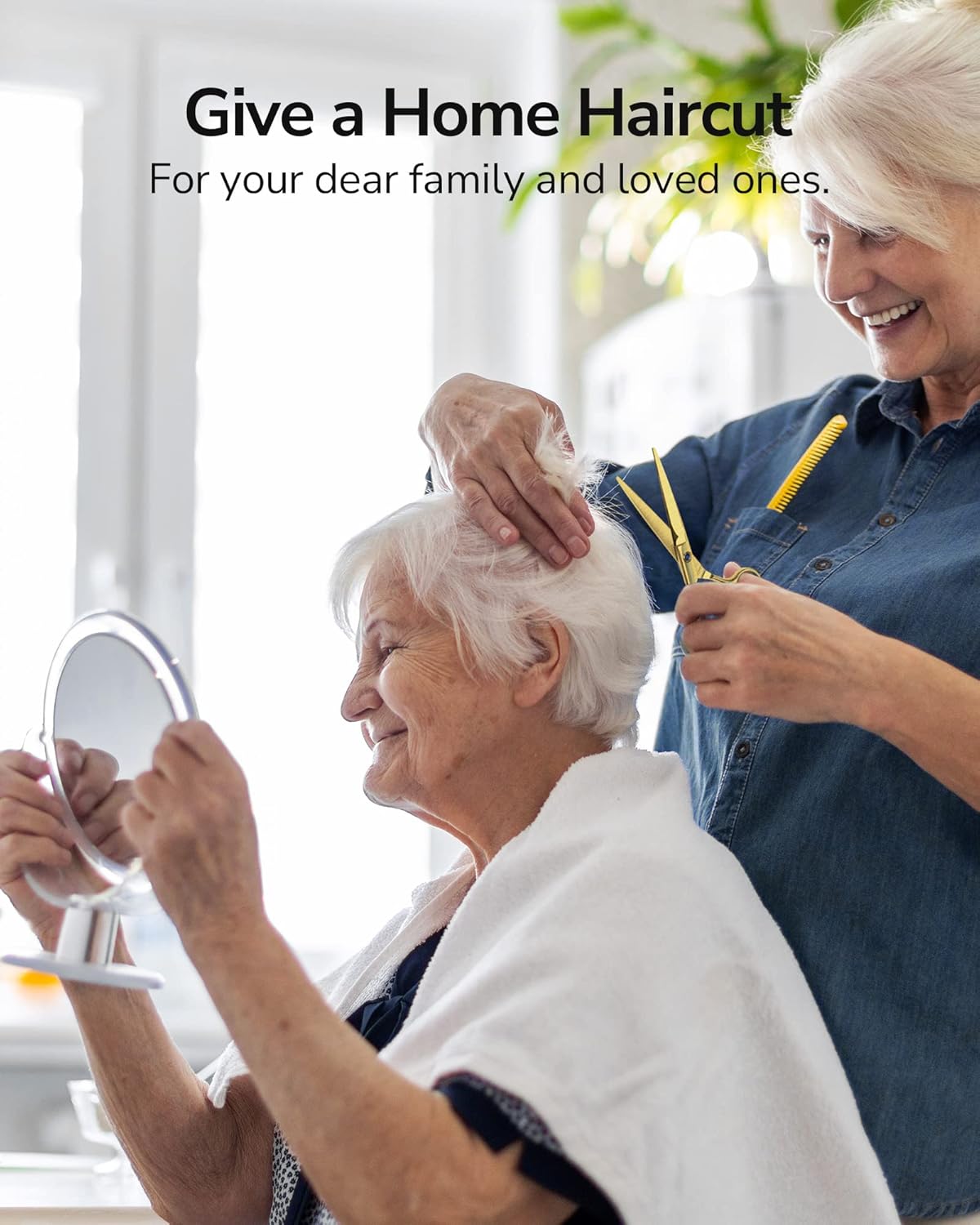 ULG - ciseaux de coiffure - 16,5 cm - lames rasoir inox, repose-doigt doré