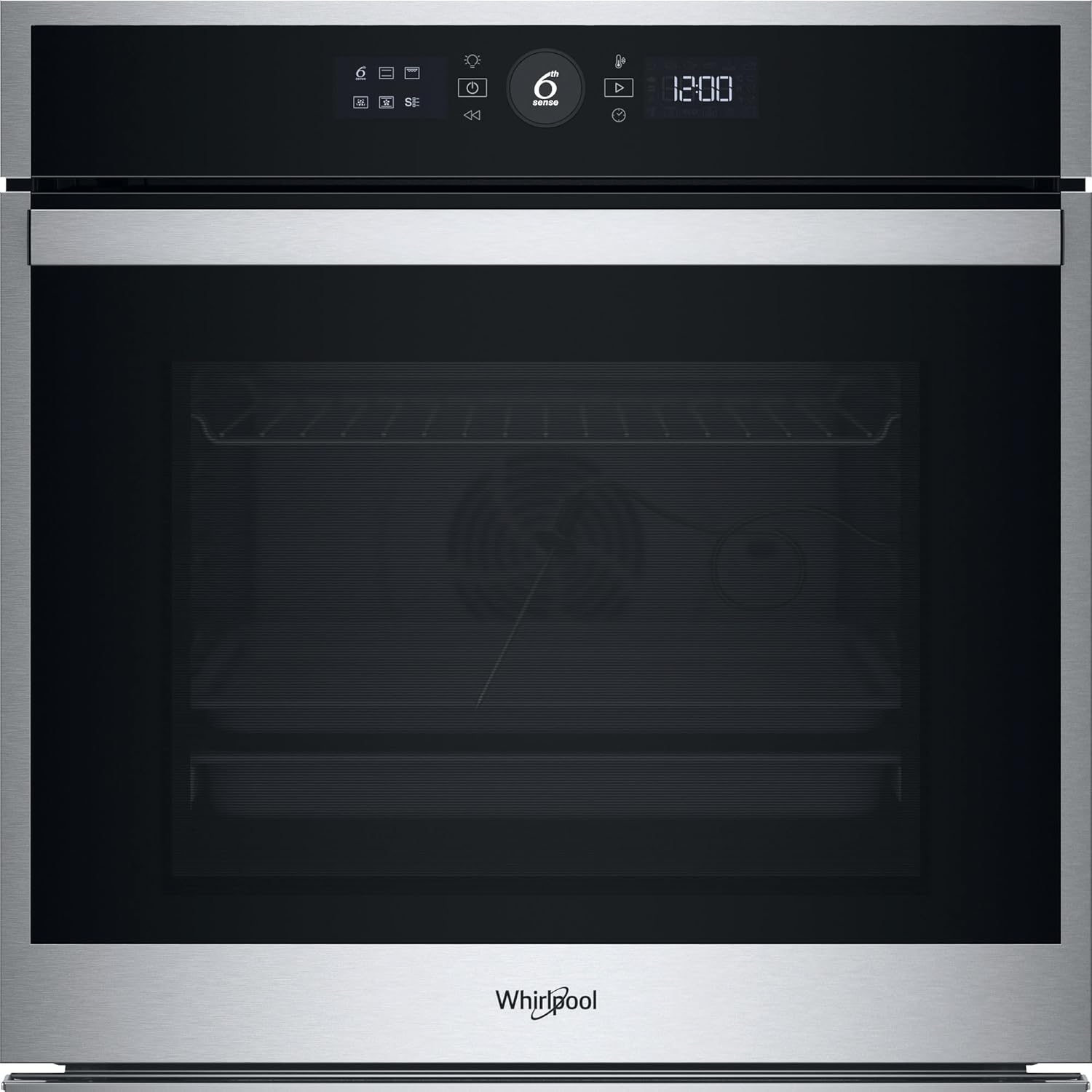 Whirlpool - Four multifonction encastrable 60cm, inox, grande capacité, WOI4S8PPM1SX
