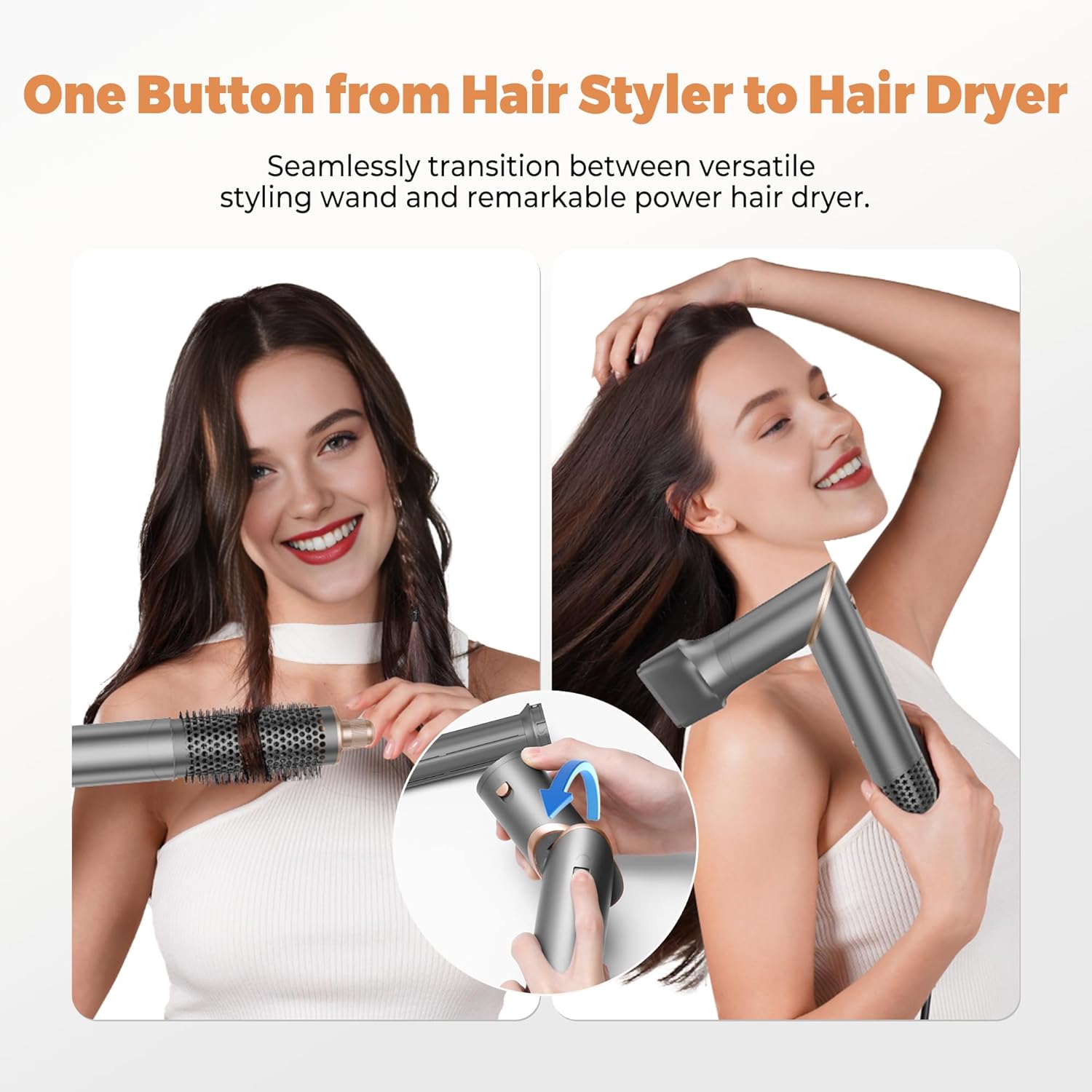 OKWRAP - Air Styler 6 en 1 - sèche, boucle, lisse, 110000TR/MIM